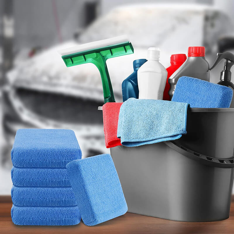 180-Piece Microfiber Applicator Pads for Car Detailing, Makeup Removal & Surface Cleaning - Bulk Wholesale Pack (180 Pcs/CTN) - Perfect for Auto Shops, Salons & Home Use