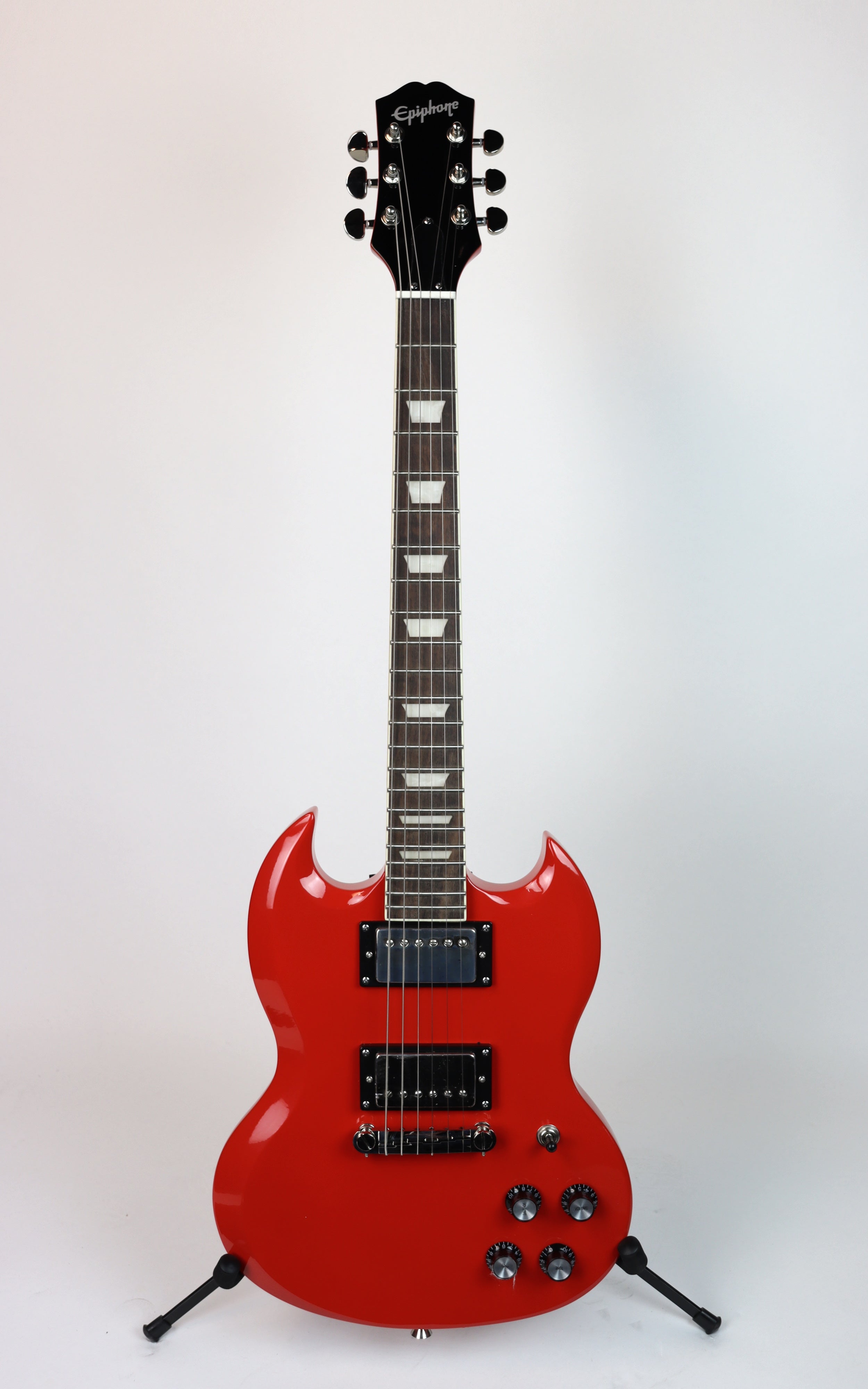 Epiphone Power Players SG Electric Guitar - Lava Red Finish | Rock & Metal Performance Guitar for Stage & Studio