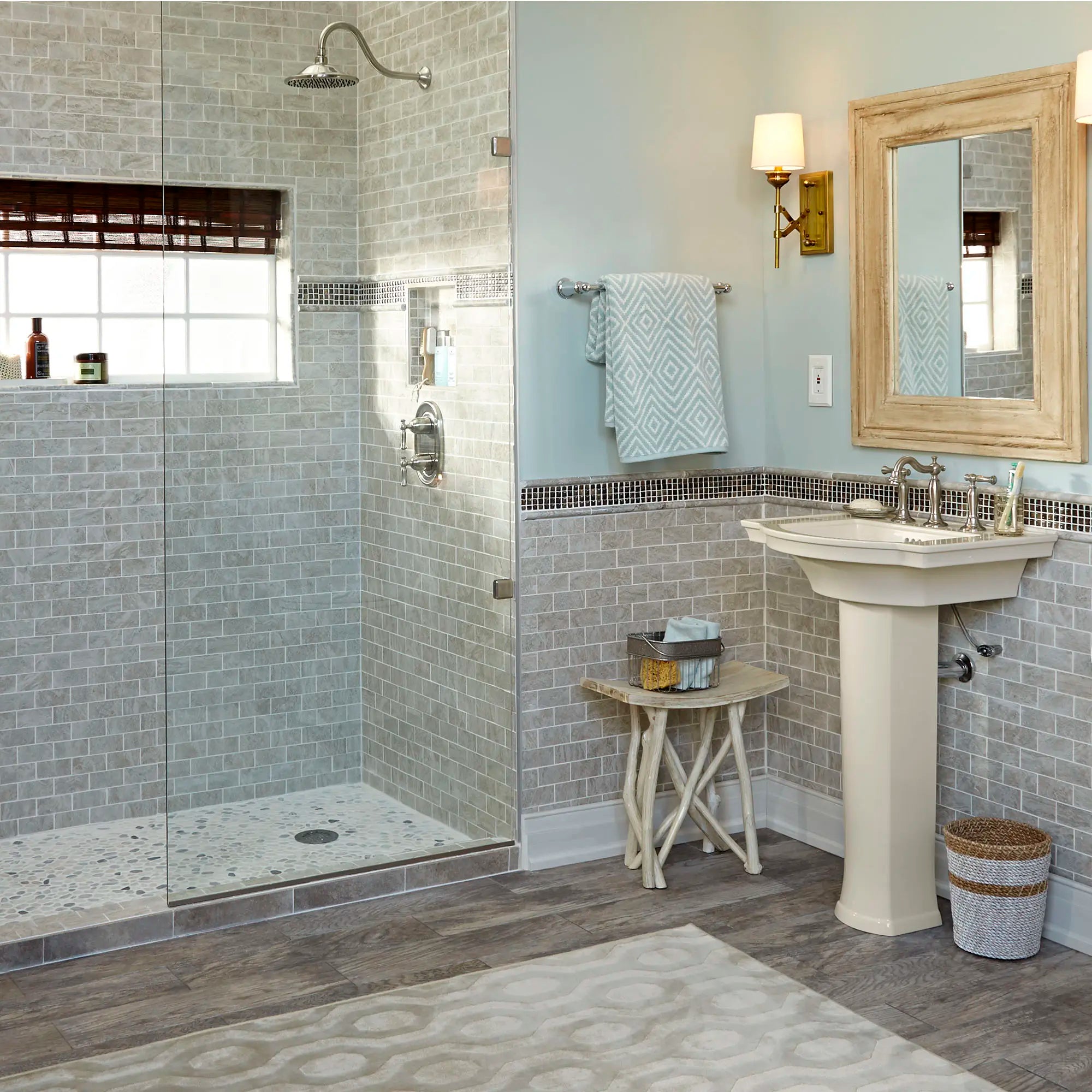 Estate® Pedestal Sink Leg - Heavy Duty Stainless Steel Support for Bathroom Vanity - Perfect for Modern & Classic Bathroom Designs