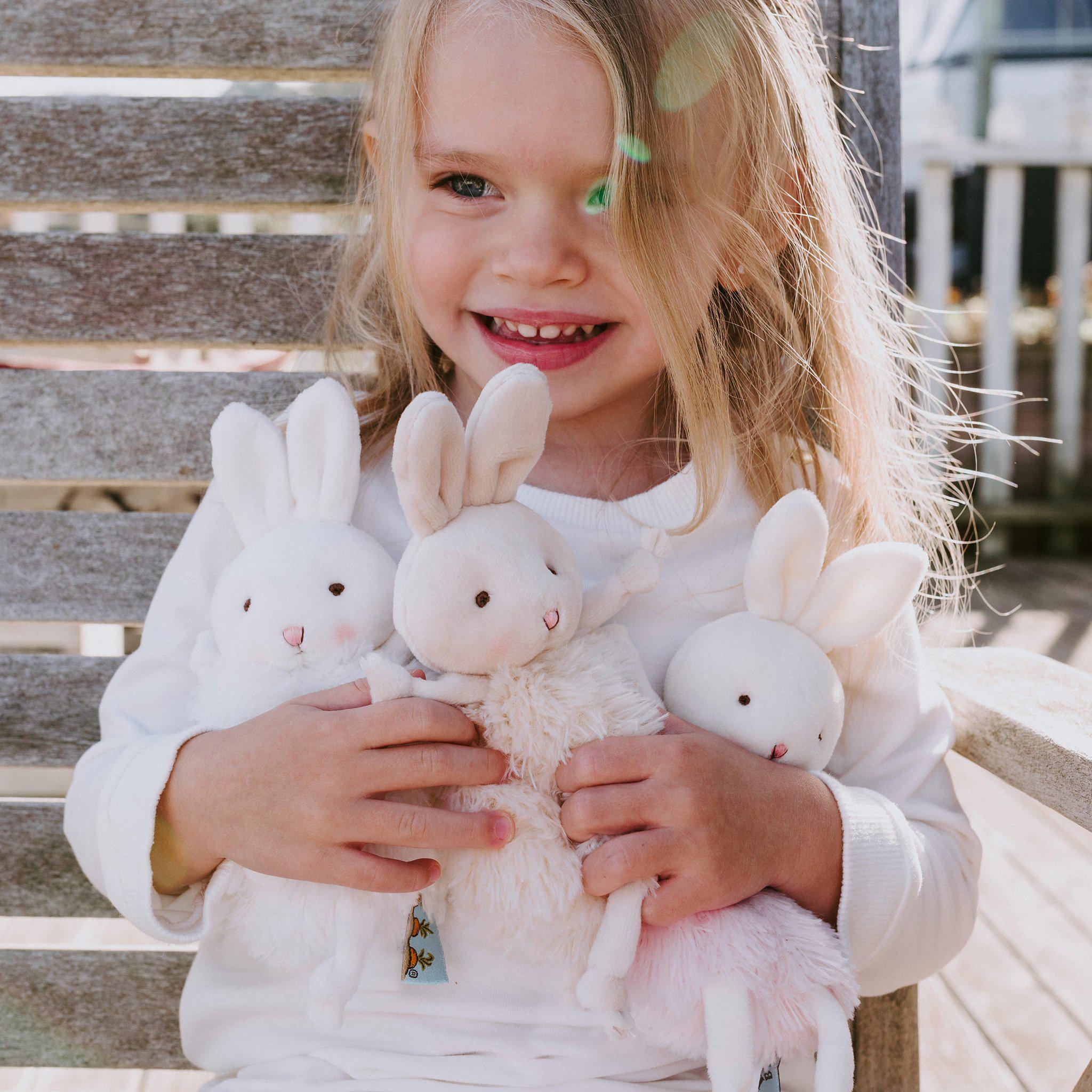 Roly Poly Rutabaga Cream Bunny Plush Toy - Soft Stuffed Animal for Kids, Cute Collectible Gift for Girls & Boys - Perfect for Nursery Decor, Birthday Presents & Cuddling