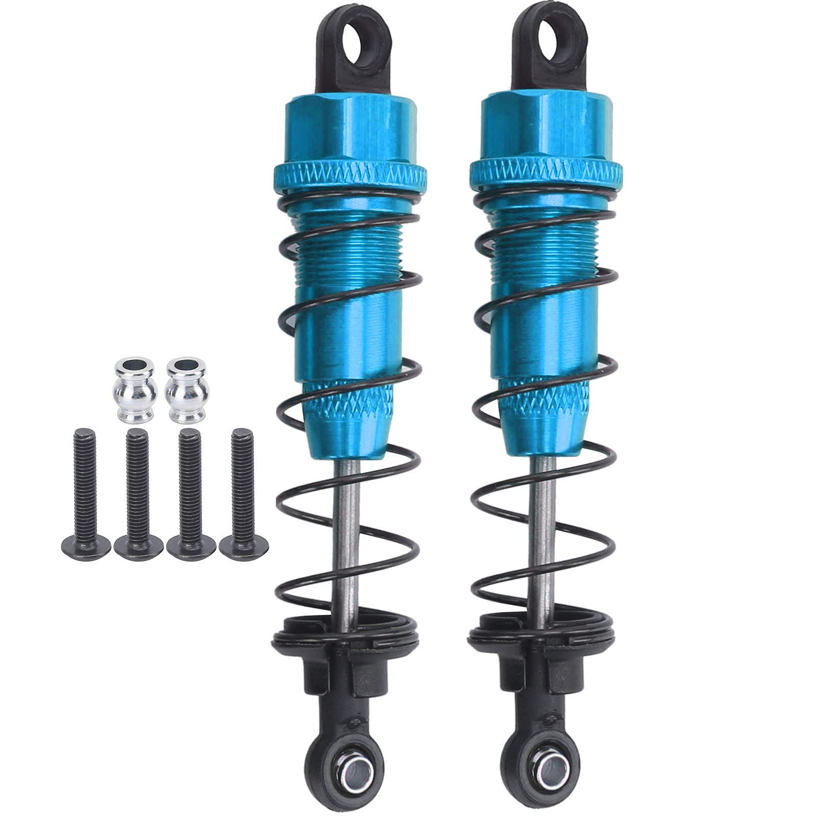 VGEBY 2Pcs 90mm RC Metal Shock Absorber Damper - Upgrade Parts for TRAXXAS Slash 2WD RC Car - Heavy Duty Suspension System for Off-Road Bashing, Racing & Crawling