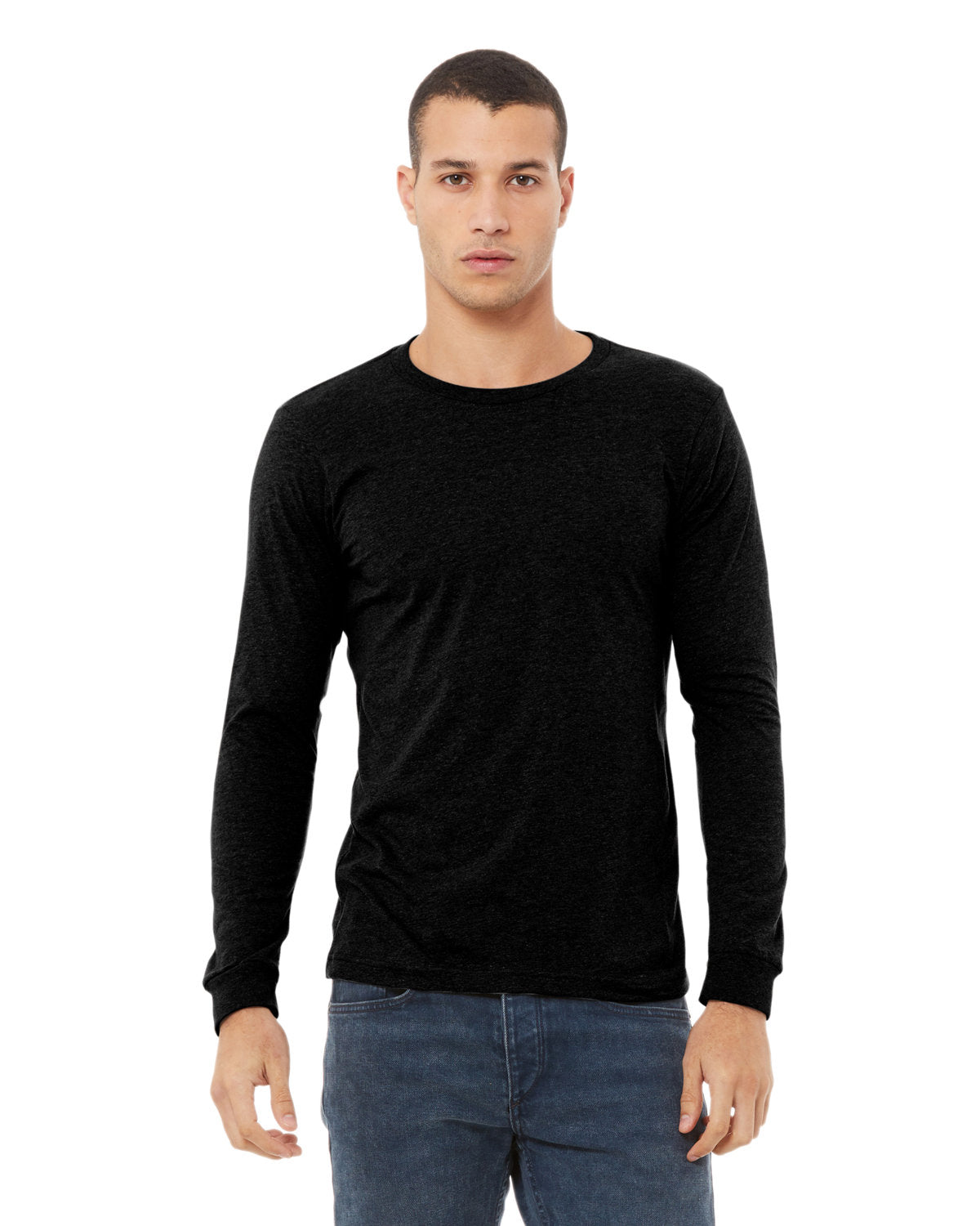 Bella + Canvas 3501CVC Unisex CVC Jersey Long Sleeve T-Shirt - Soft Cotton Blend Crewneck Tee for Men & Women - Perfect for Casual Wear, Layering & Everyday Comfort