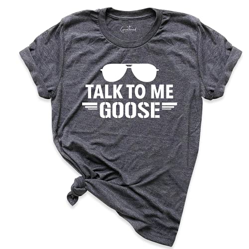 Top Gun Movie T-Shirt - Funny Unisex Goose Shirt with Sarcastic 'Talk To Me Goose' Design - Perfect Gift for Fans, Moms & Aviation Enthusiasts - Great for Casual Wear, Movie Nights & Pilot Appreciation