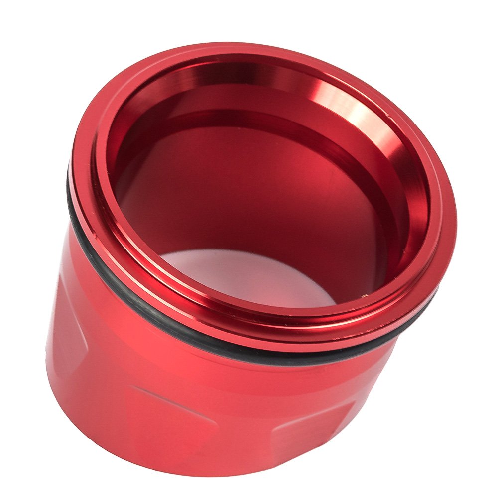 Yamaha TMAX 530 2012-2016 CNC Aluminum Exhaust Tip Cover - Red Motorcycle Accessory for Enhanced Style & Protection | Perfect for Urban Commuting & Performance Riding