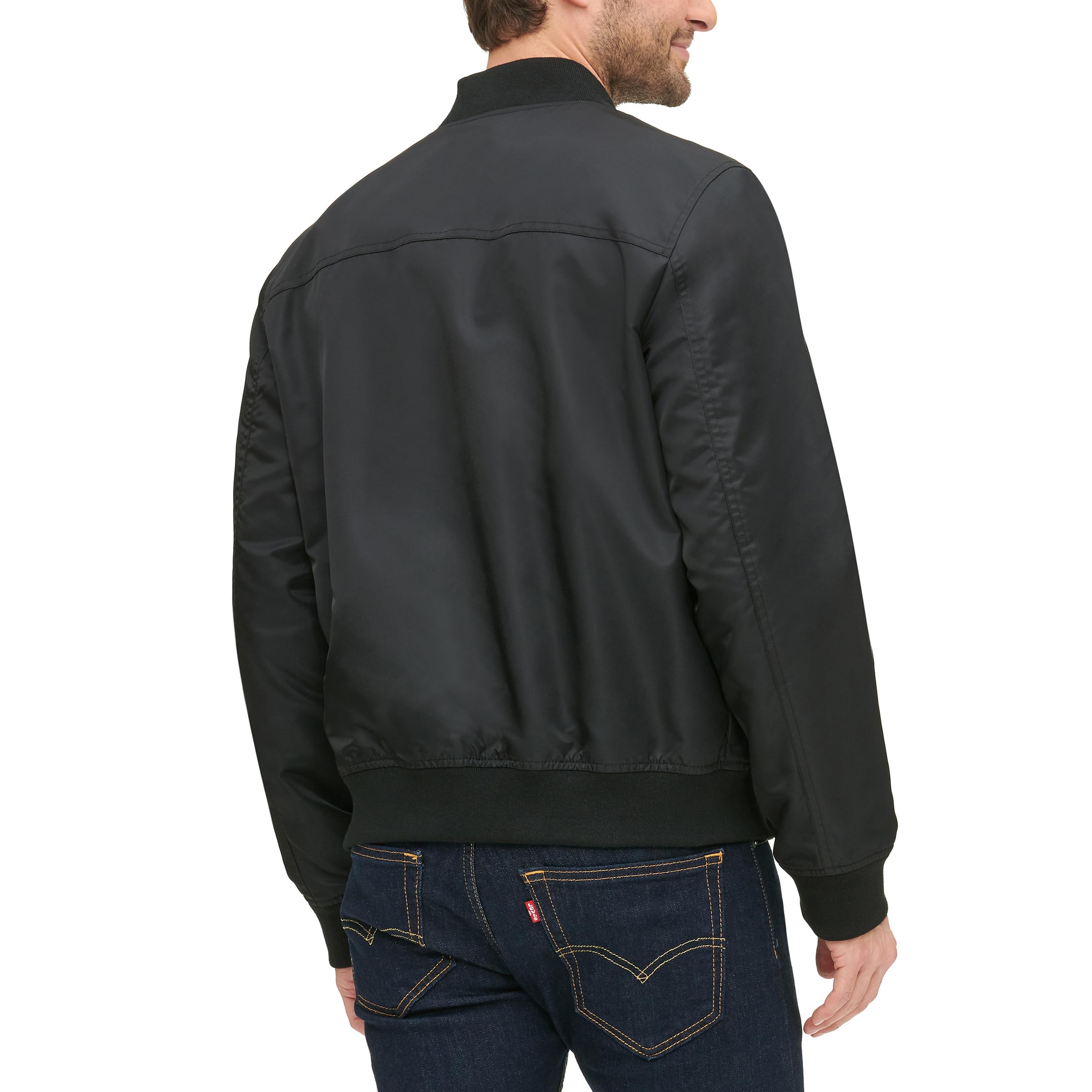 Levi's Men's Flight Satin MA-1 Bomber Jacket - Lightweight & Stylish Men's Outerwear for Casual Wear & Street Fashion