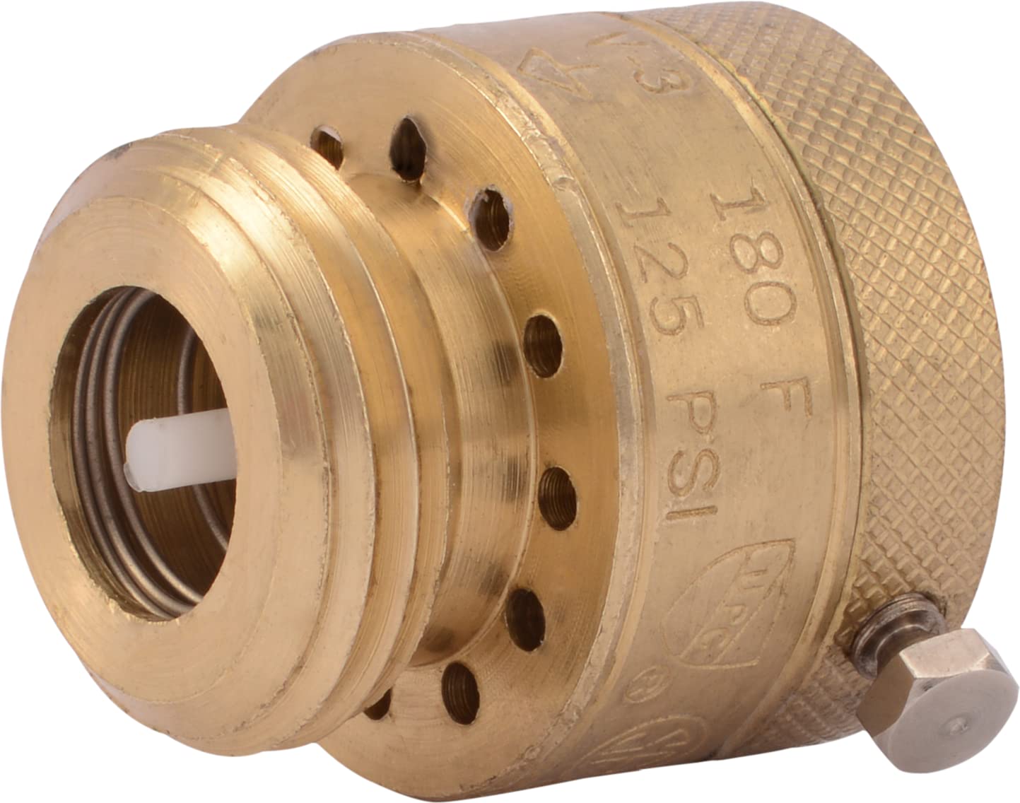 Cash Acme 17148-0000 V3 Vacuum Breaker - 1 Pack Brass Plumbing Valve for Water Supply Systems | Ideal for Irrigation, Sprinkler & Backflow Prevention