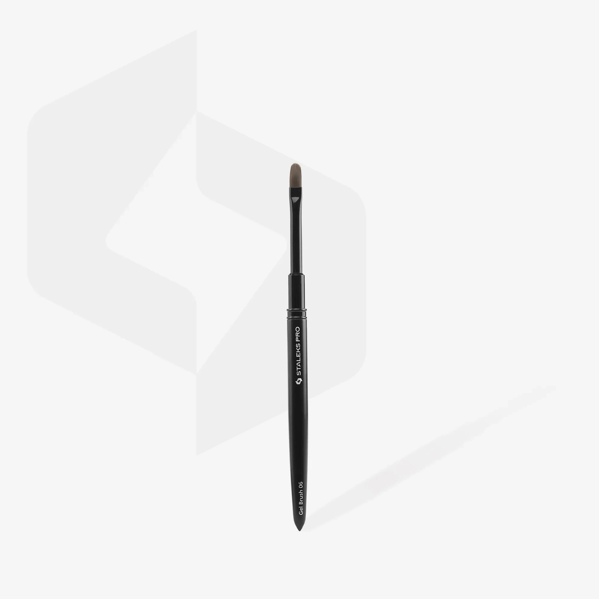 Staleks Expert Gel Brush - 6mm Width & 11mm Length - Perfect for Nail Art & Gel Polish Application