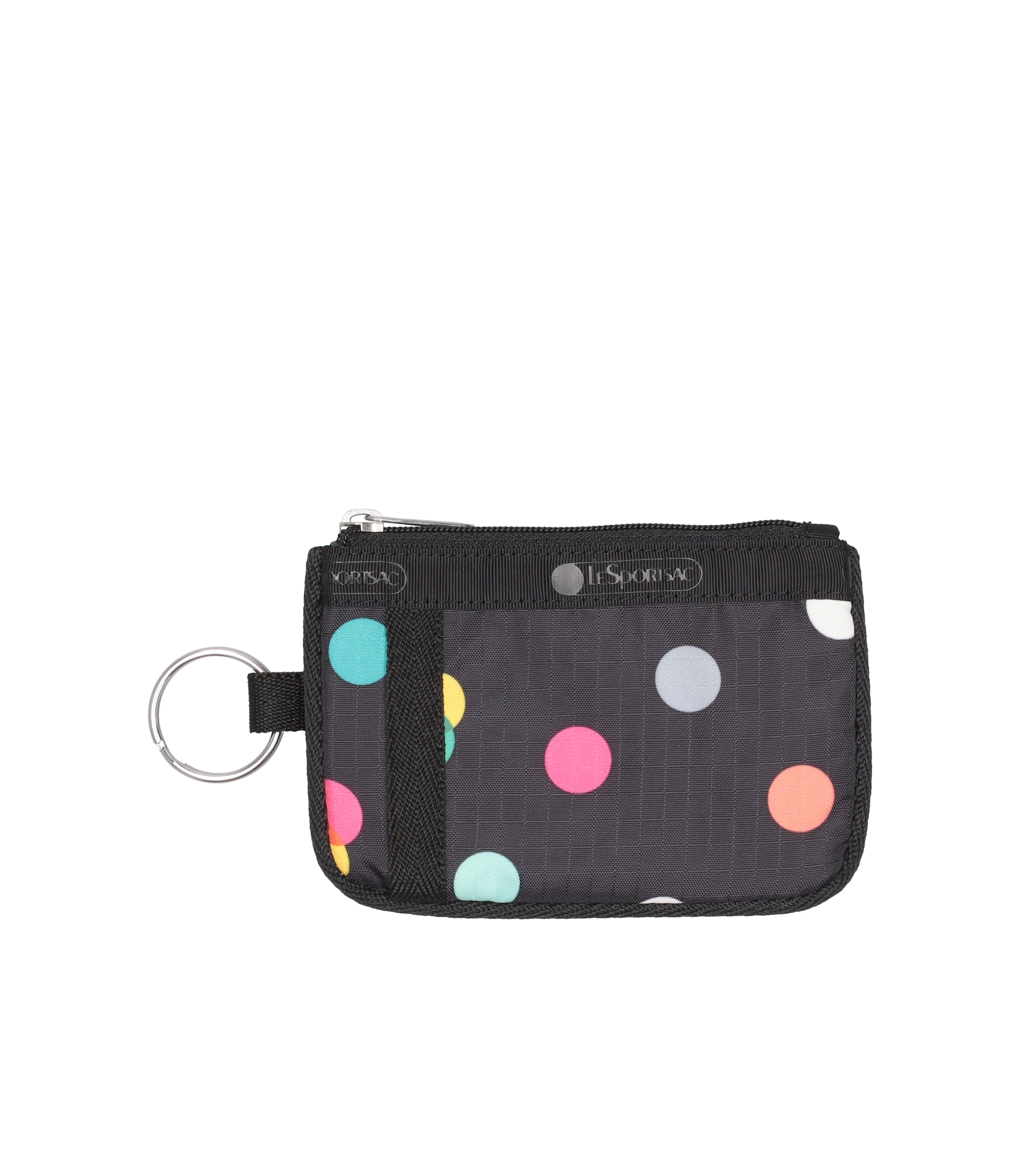 Multicolor Dots Black print