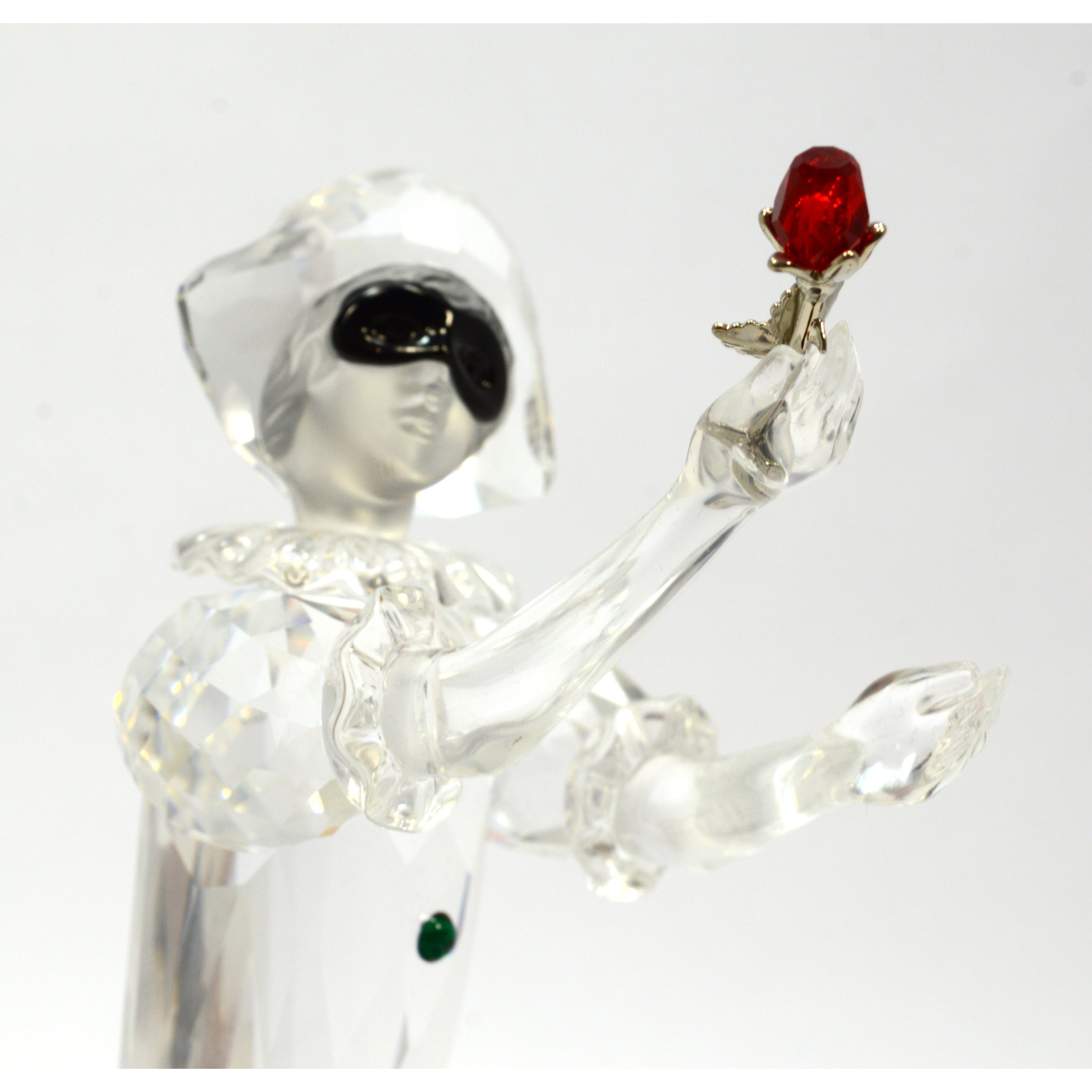 2001 Swarovski Crystal Figurine with Stand - Masquerade Harlequin #254044 in Original Box | Collectible Home Decor & Gift for Special Occasions