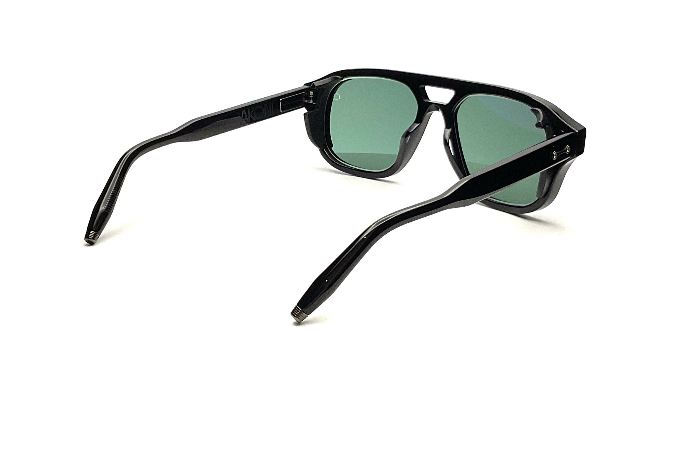 Akoni Phoenix Sunglasses - Black Matte Frame & Lenses - UV Protection for Men & Women - Perfect for Outdoor Sports, Driving, and Beach Vacations