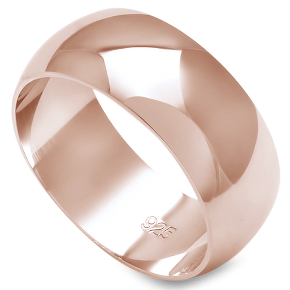Oxford Diamond Co Solid Sterling Silver Wedding Band Ring for Women & Men - Unisex Comfort Fit 2-10mm (Sizes 2-16) in 16 Colors - Perfect for Engagements, Anniversaries & Everyday Wear
