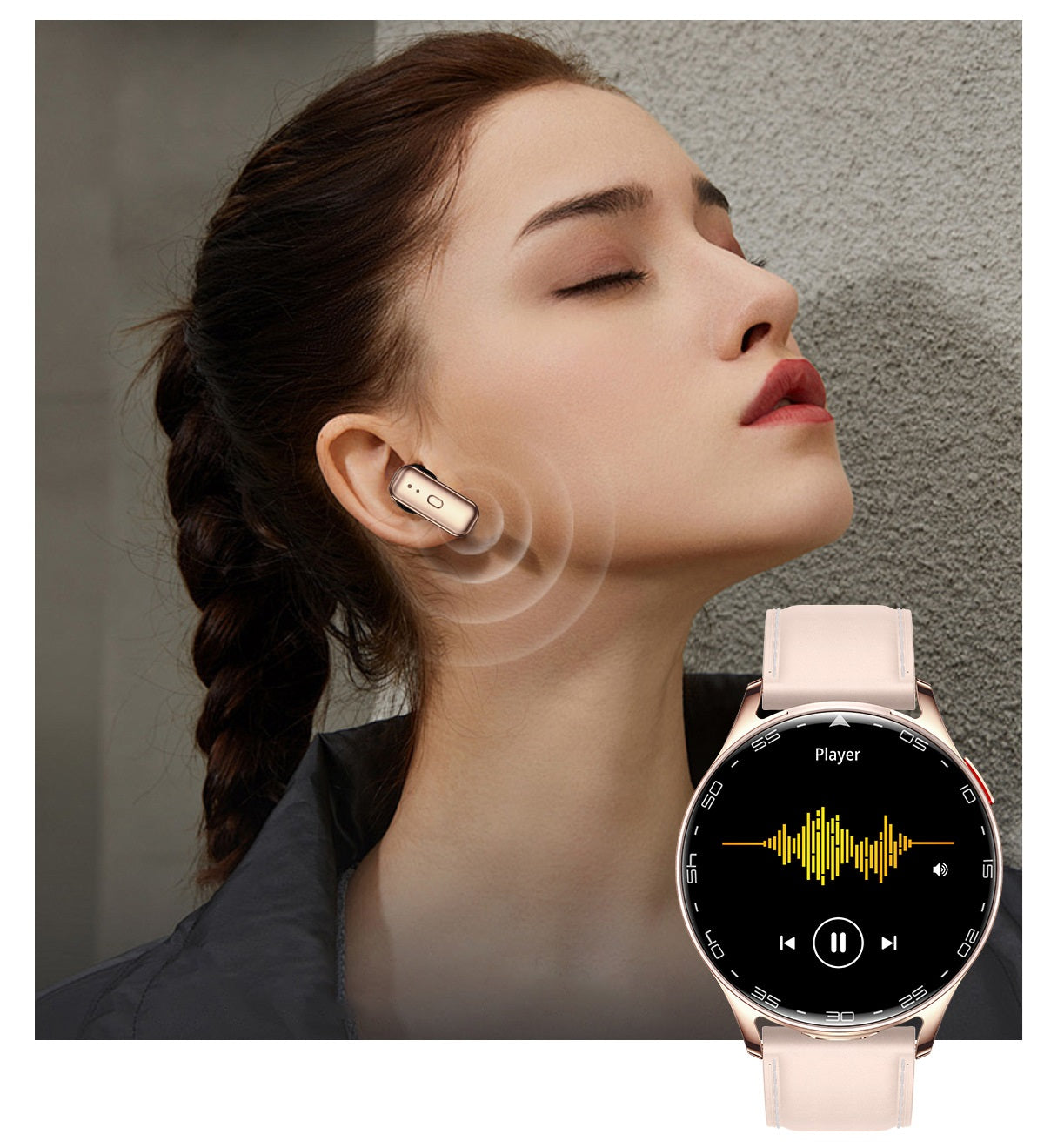 DECWIN T97 Smart Watch with Bluetooth Headset - Fitness Tracker, Heart Rate Monitor, Sleep Tracking for Running, Workout & Daily Use