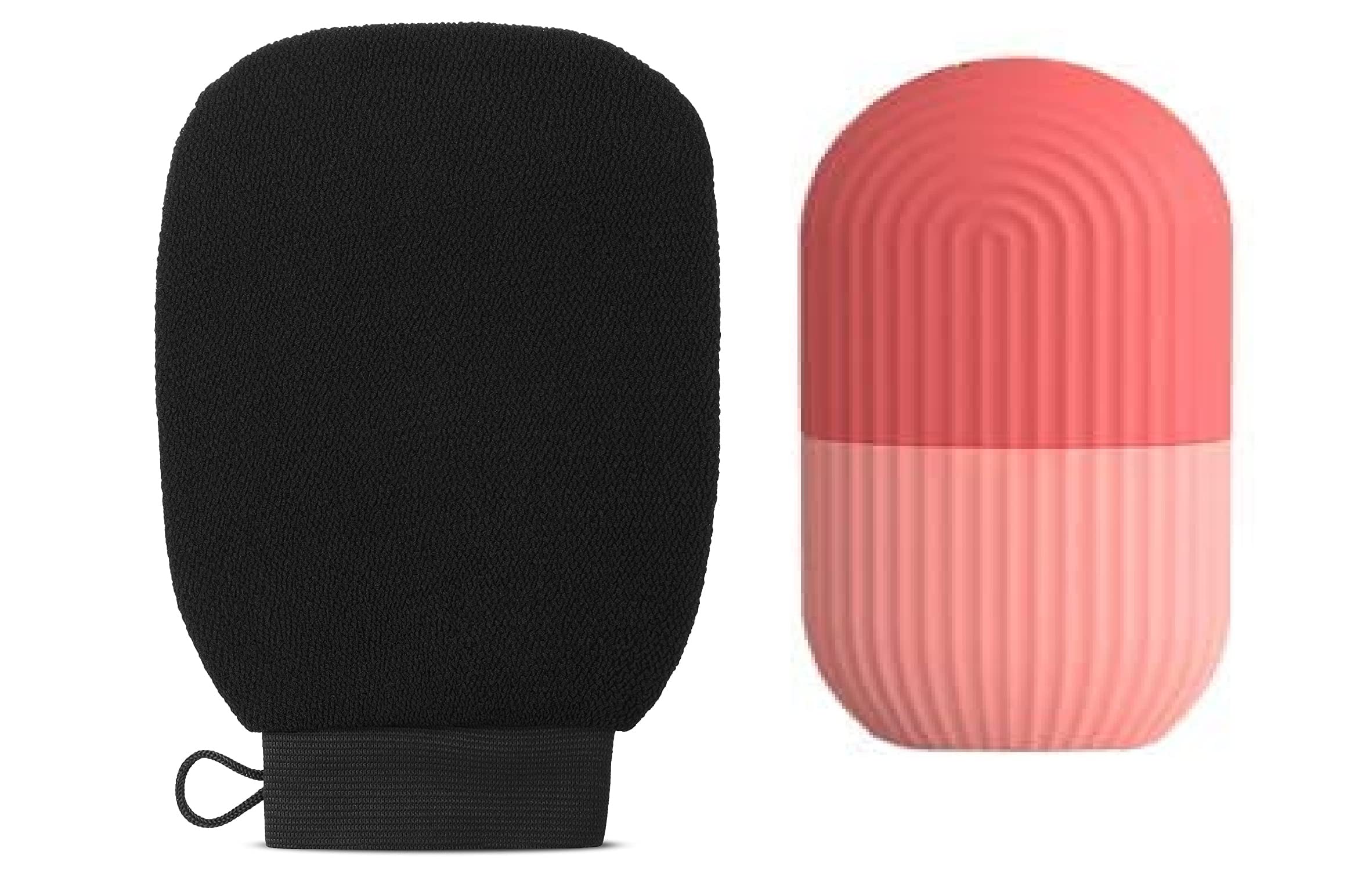 PARABRAHMA Roller Face Massager & Ice Roller for Skin Care, Exfoliating Gloves for Body Cleansing & Tan Removal - Natural Fiber, Gentle & Sustainable, Unisex - Perfect for Spa, Skincare Routine & Post-Sun Care