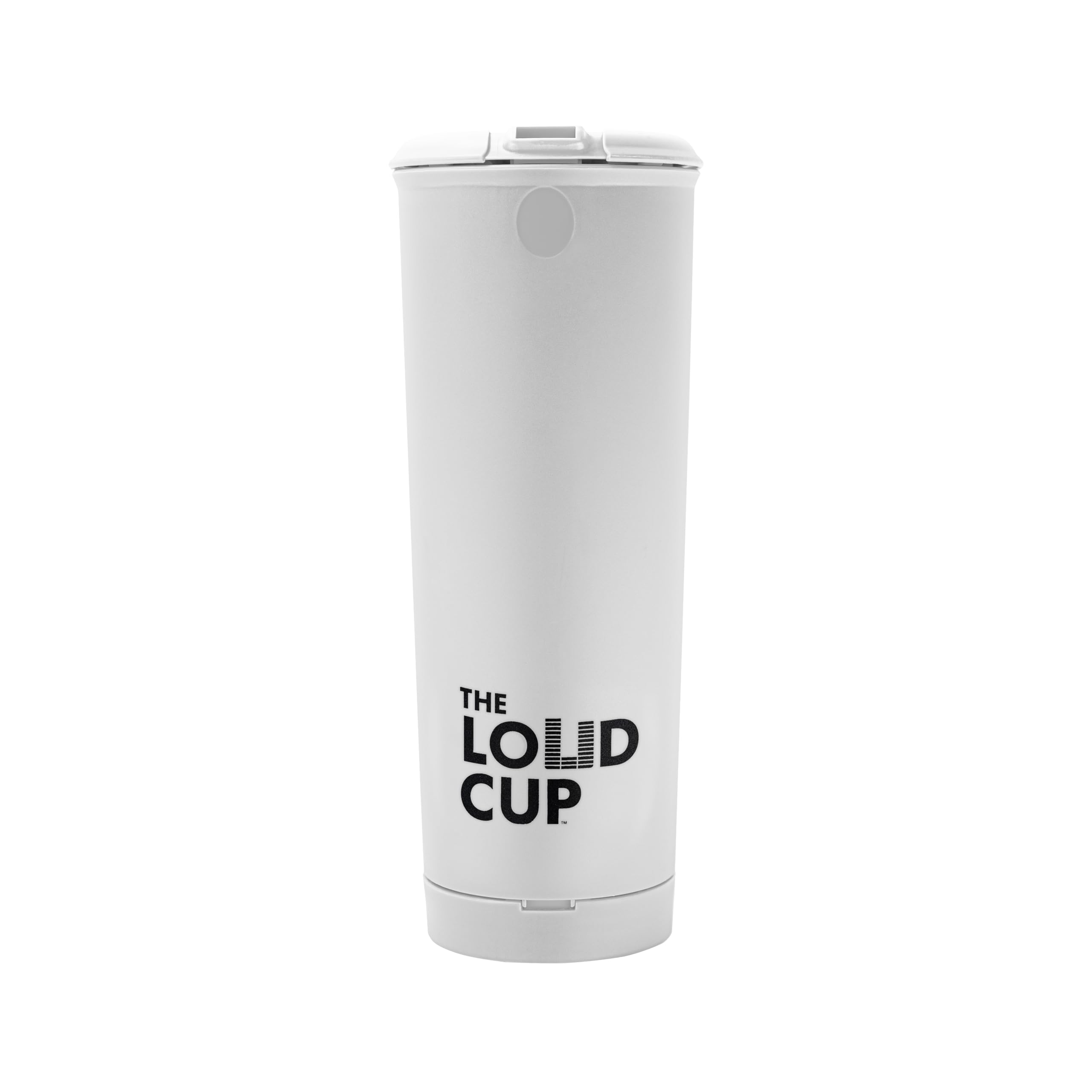 **20 oz LoudCup Tumbler with Built-in Stadium Horn – Reusable Insulated Water Bottle for Sports Fans – Perfect for Game Day, Tailgating & Outdoor Events (Eagle White)**