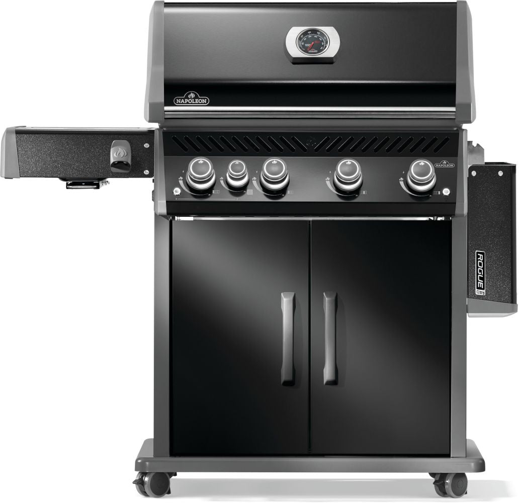 Napoleon Black Rogue PRO 525 SIB Portable Gas Grill - Outdoor BBQ, Camping & Tailgating - High-Performance Stainless Steel Grill for Backyard, Patio & Picnics