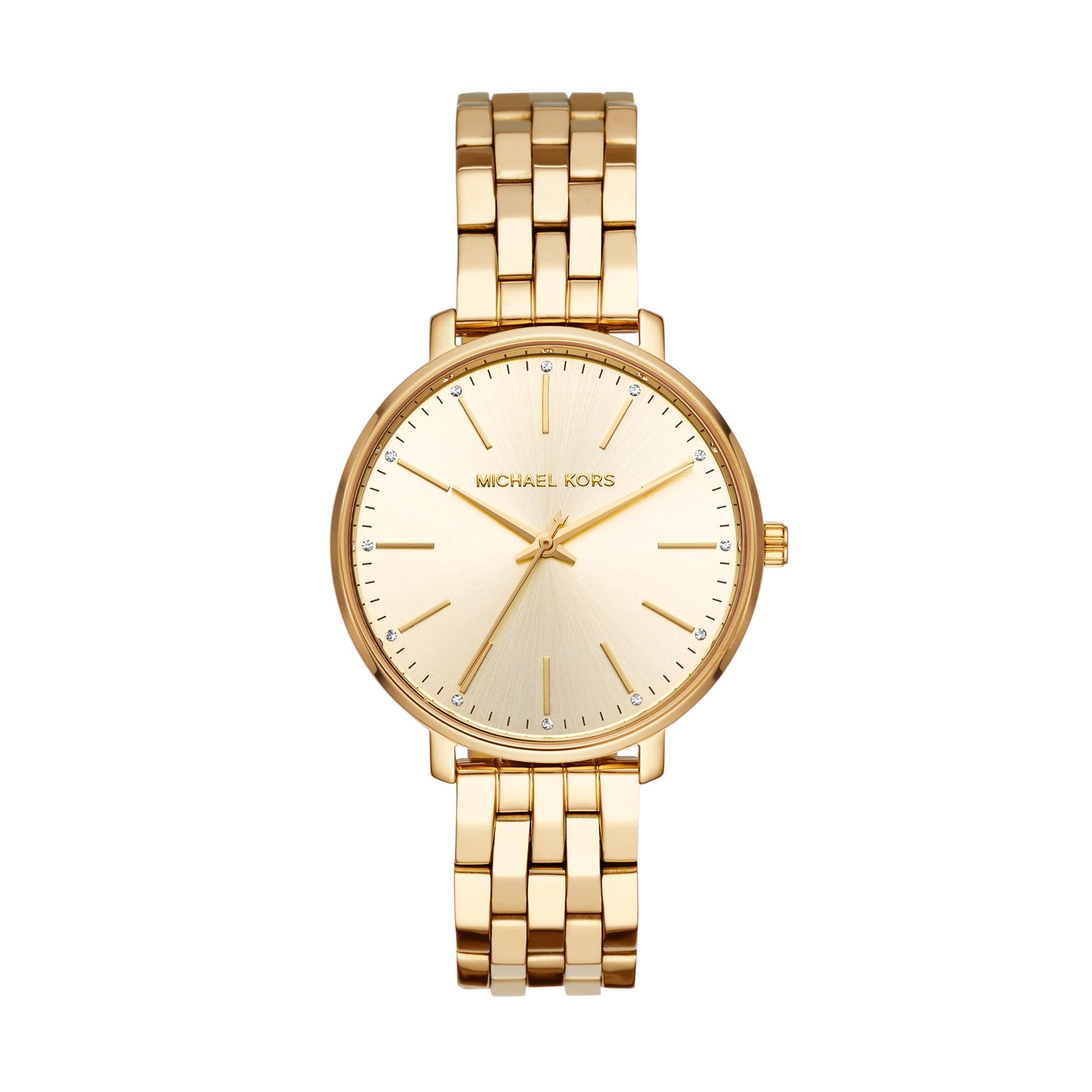 Michael Kors Pyper MK3898 Women's Watch - Gold-Tone Stainless Steel, Three-Hand Analog, Water Resistant | Perfect for Office, Date Night & Special Occasions