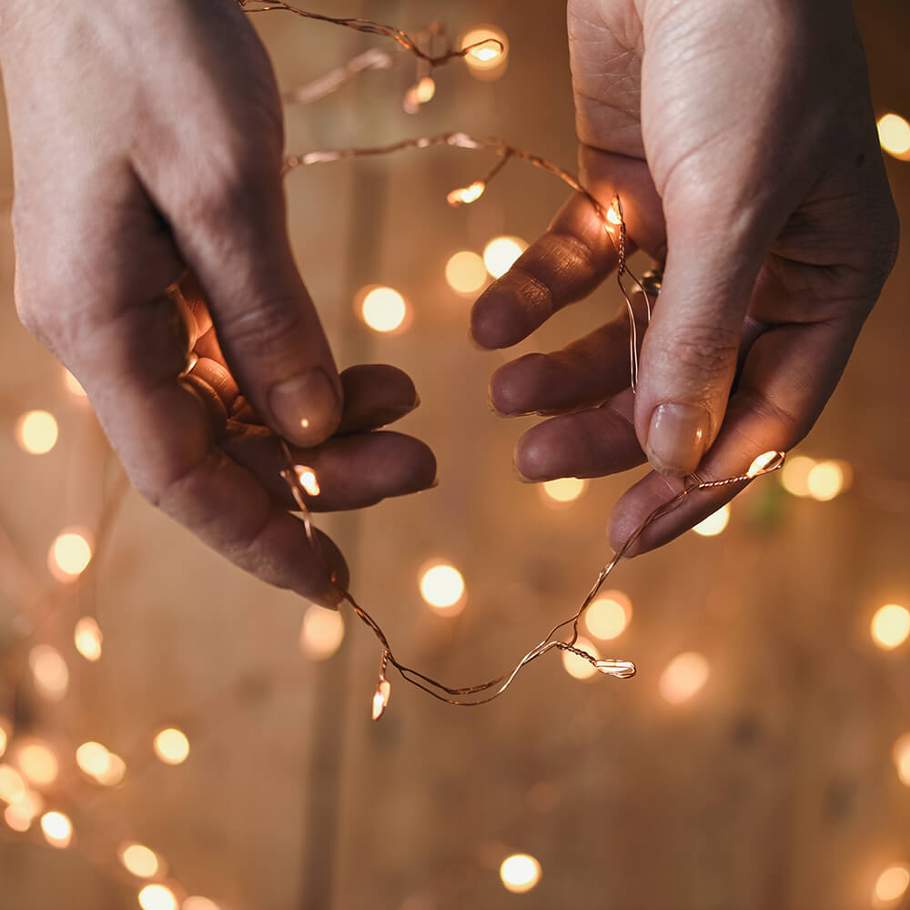 Copper Wire LED Fairy Lights - 20ft Warm White String Lights for Bedroom, Wedding, Party Decor - Indoor & Outdoor Waterproof Decorative Lighting