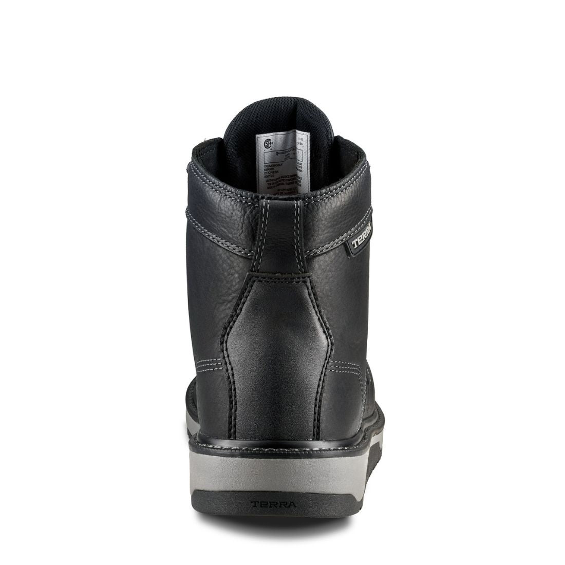 Terra Ironstone Men's 6-Inch Waterproof Composite Toe Work Boot 839GBK - Black | Heavy Duty Safety Shoes for Construction, Oil Rig & Outdoor Work