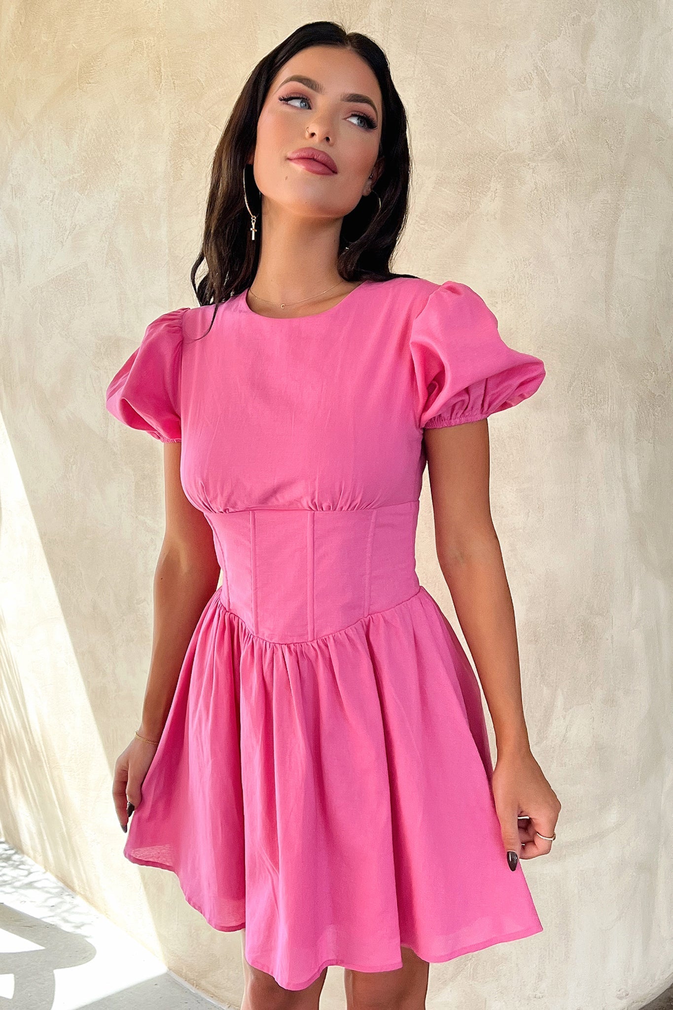 Jordyn Dress in Hot Pink - Women's Fashion Bodycon Mini Dress for Party, Night Out & Special Occasions