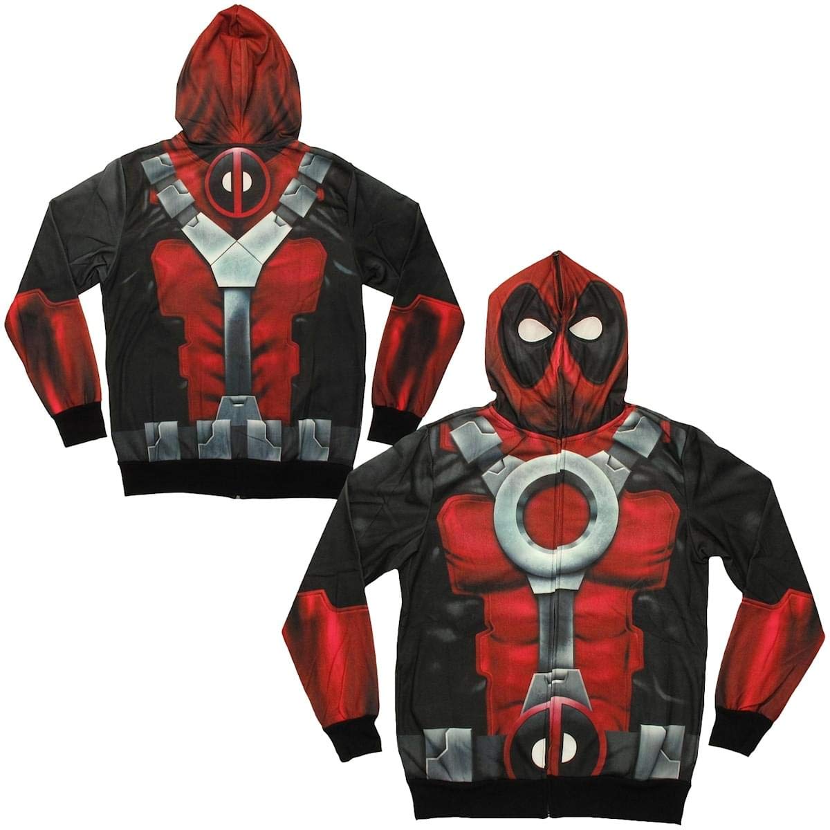 Marvel Superhero Men's Printed Fleece Costume - Iron Man, Spider-Man, Captain America - Warm & Comfortable for Cosplay, Halloween, Parties & Winter Wear