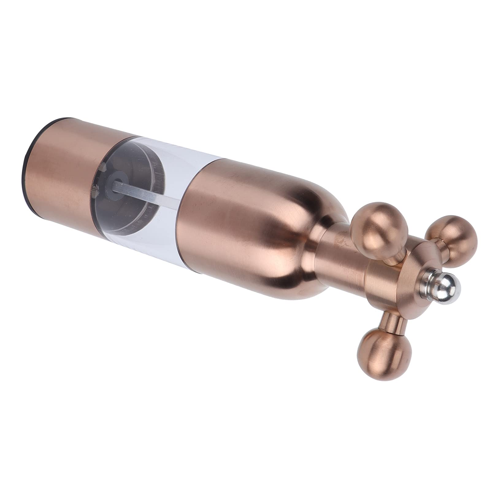Premium Rose Gold Salt Mill - Durable Spice Grinder for Sea Salt, Pepper & Chili - Ideal for Kitchen, Chef Cooking & BBQ - Long-Lasting Crystal Salt Grinder for Home & Restaurant Use