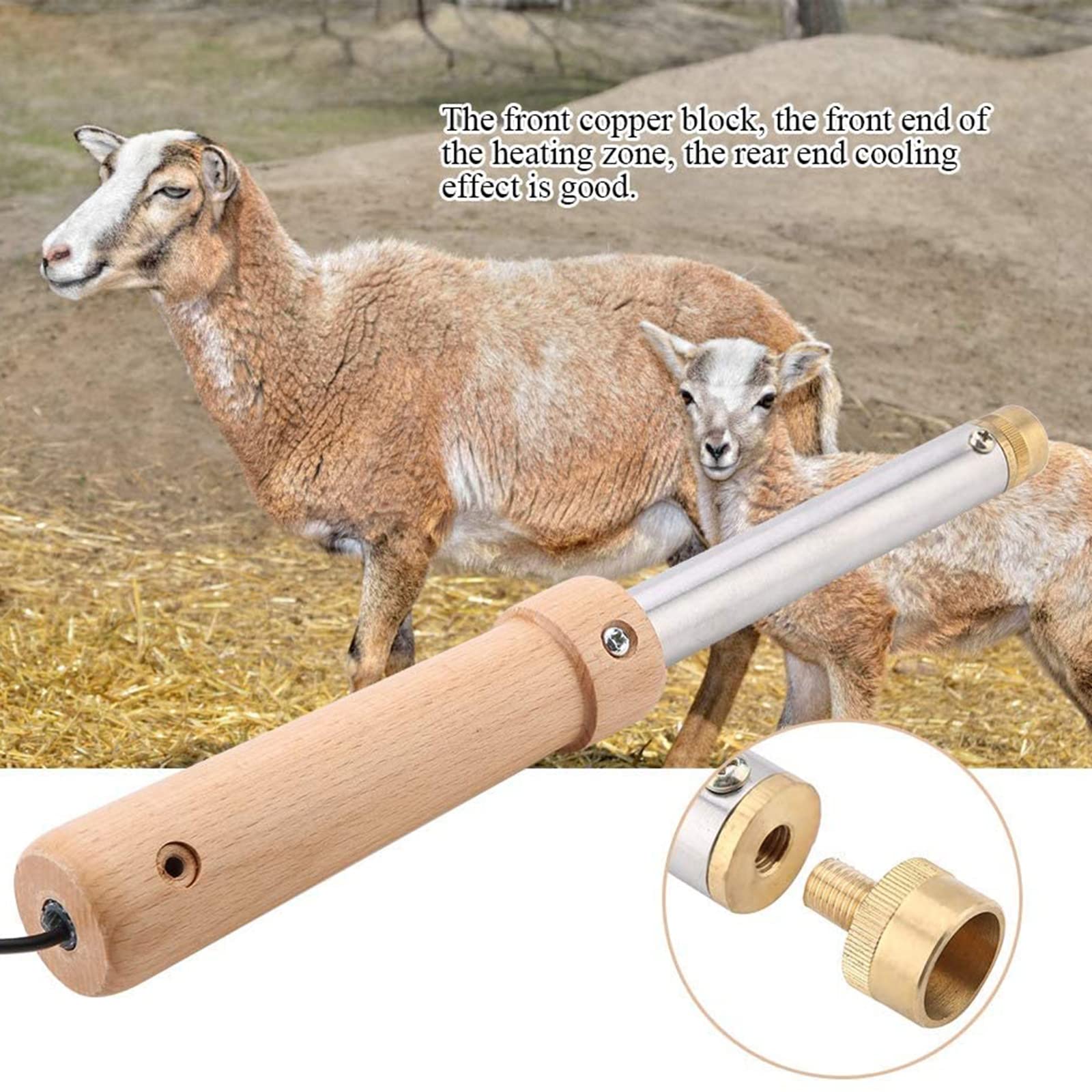 Electric Cattle Dehorner - High Temperature Resistant & Bloodless Cow Dehorning Tool for Livestock Farming | Perfect for Dairy Farms, Cattle Ranches & Veterinary Use