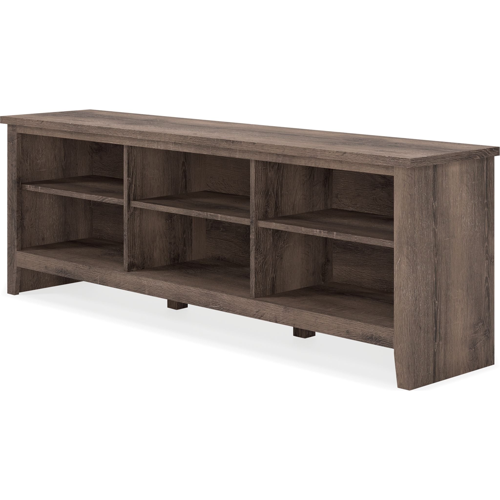 Arlenbry Modern TV Stand with Storage Shelf - 60 Inch Entertainment Center for Living Room, Gray - Perfect for Flat Screen TVs, Gaming Consoles & Media Storage