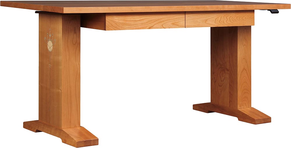 Adjustable Height Standing Desk - Electric Sit Stand Desk Converter for Home & Office - Ergonomic Workstation for Improved Posture & Productivity