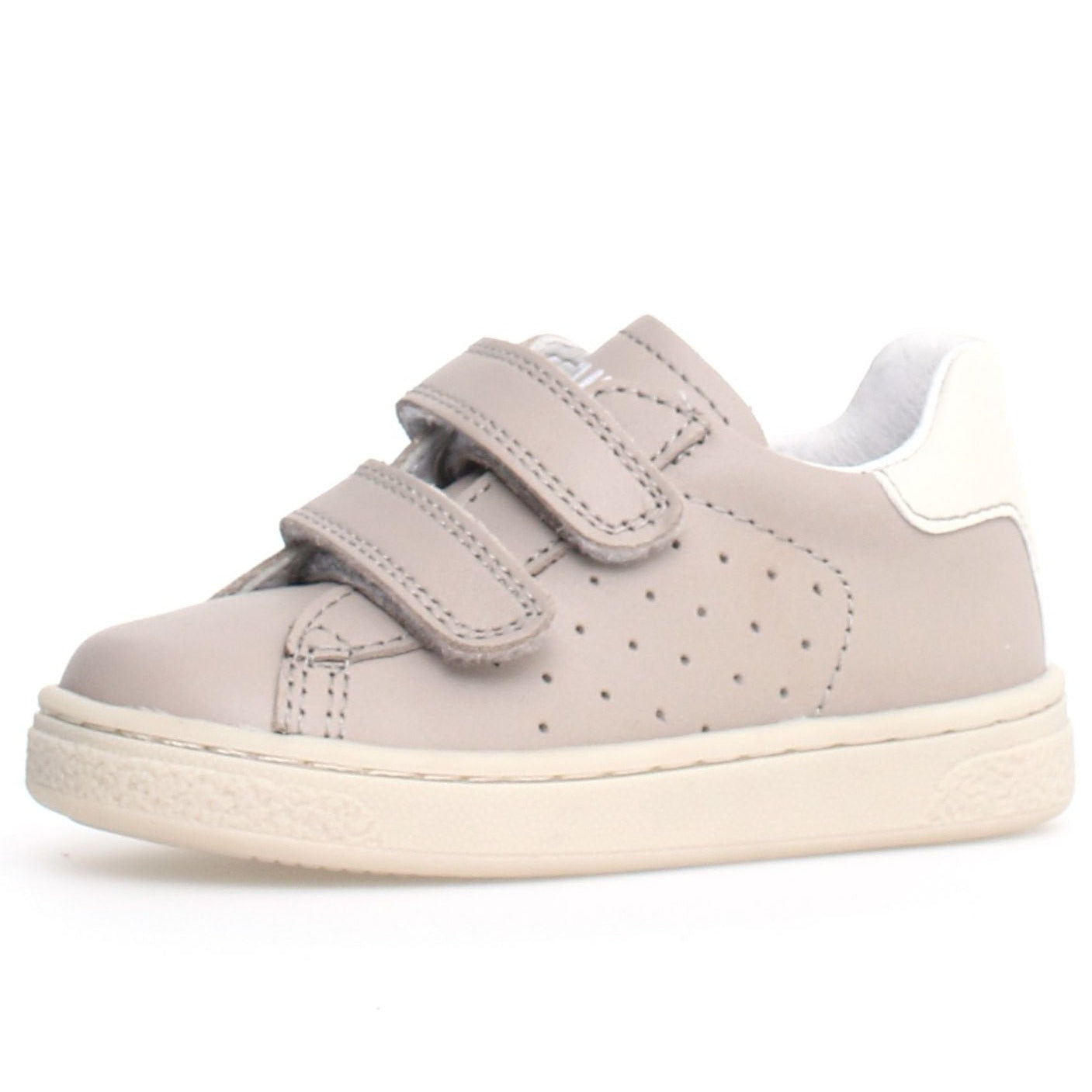 Naturino Hasselt 2 VL Boys Girls Sneakers - Comfortable Lightweight Casual Shoes for Kids - Beige/Milk Color - Perfect for School, Playground & Everyday Wear