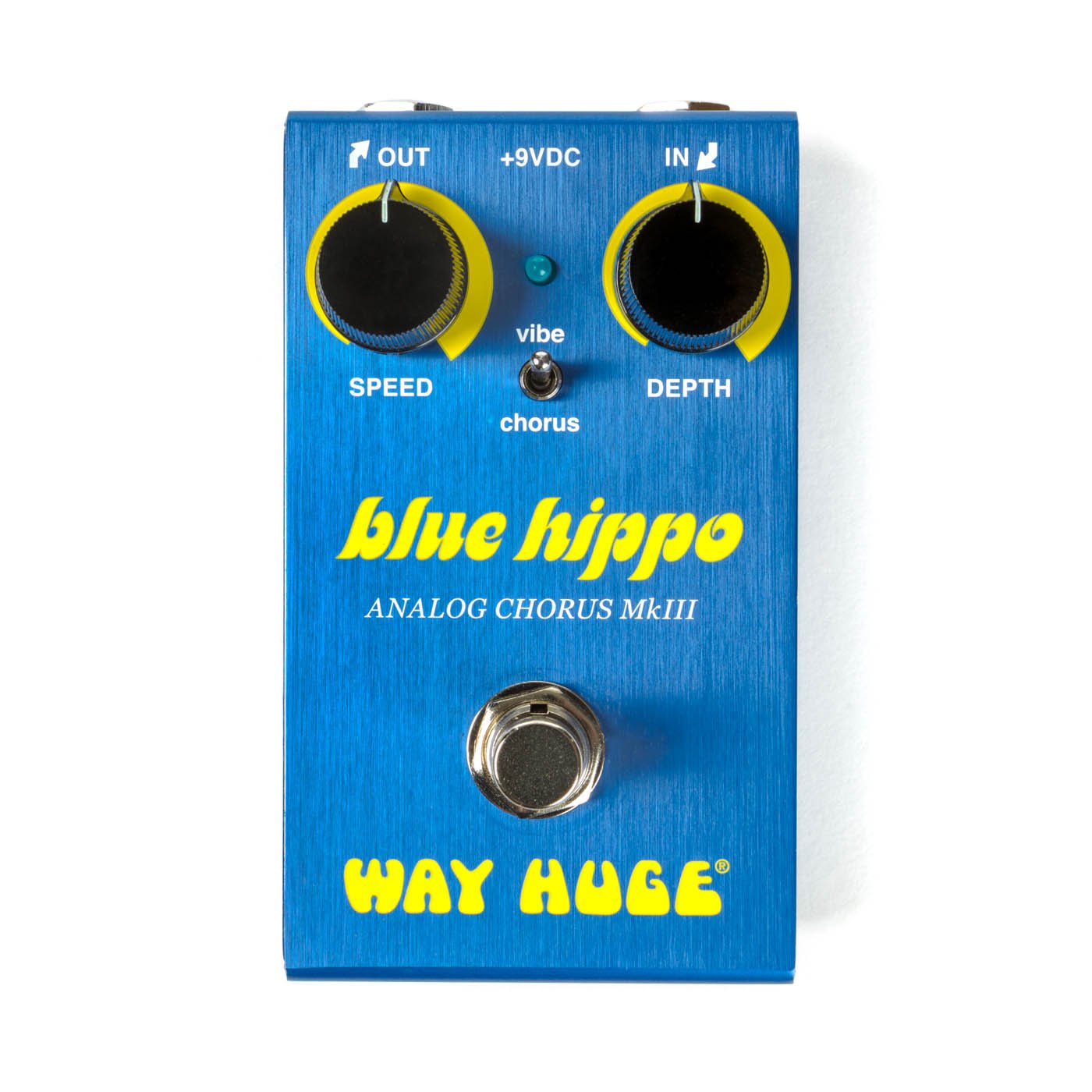 WM61 Blue Hippo Analog Chorus MK III Smalls Series Guitar Effects Pedal with Power Supply & Patch Cables - Perfect for Electric Guitar, Bass & Studio Recording