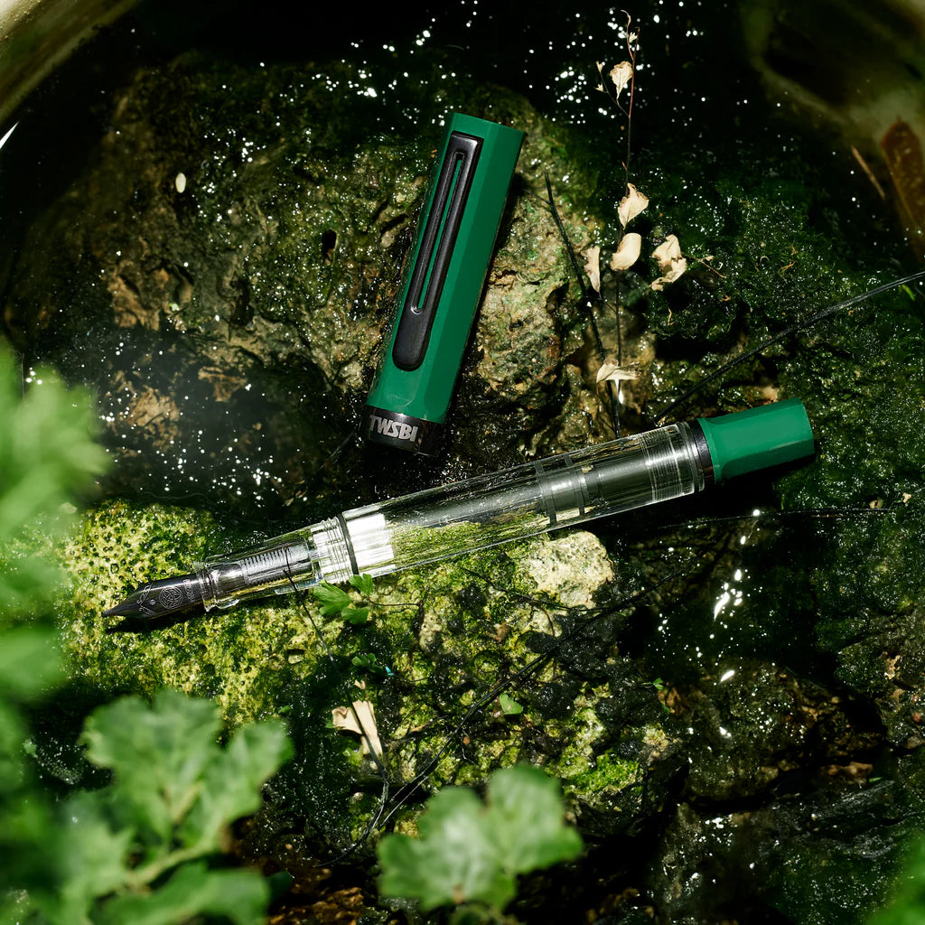 TWSBI Eco Irish Green Fountain Pen with Onyx Black Trim - Premium Writing Instrument for Calligraphy, Journaling & Everyday Use