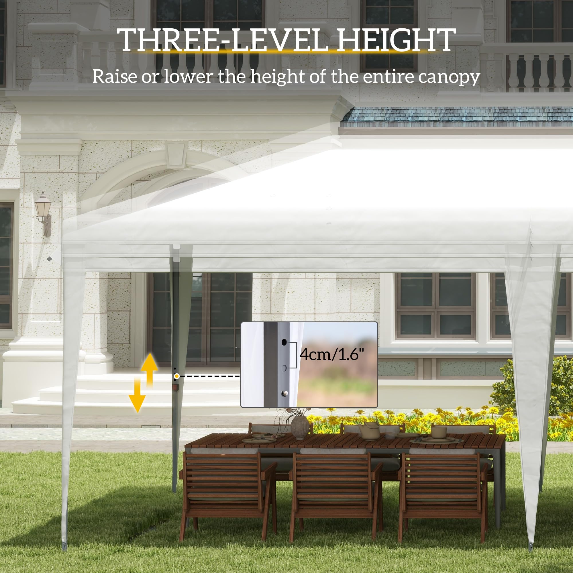 Best Pop Up Canopy Tent for Outdoor Events - Portable Instant Shelter for Camping, Beach, Picnics & Backyard Parties - Waterproof & UV Protection