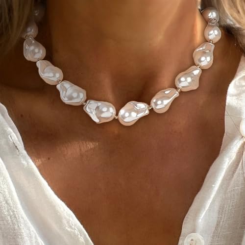 R:pearl choker necklace