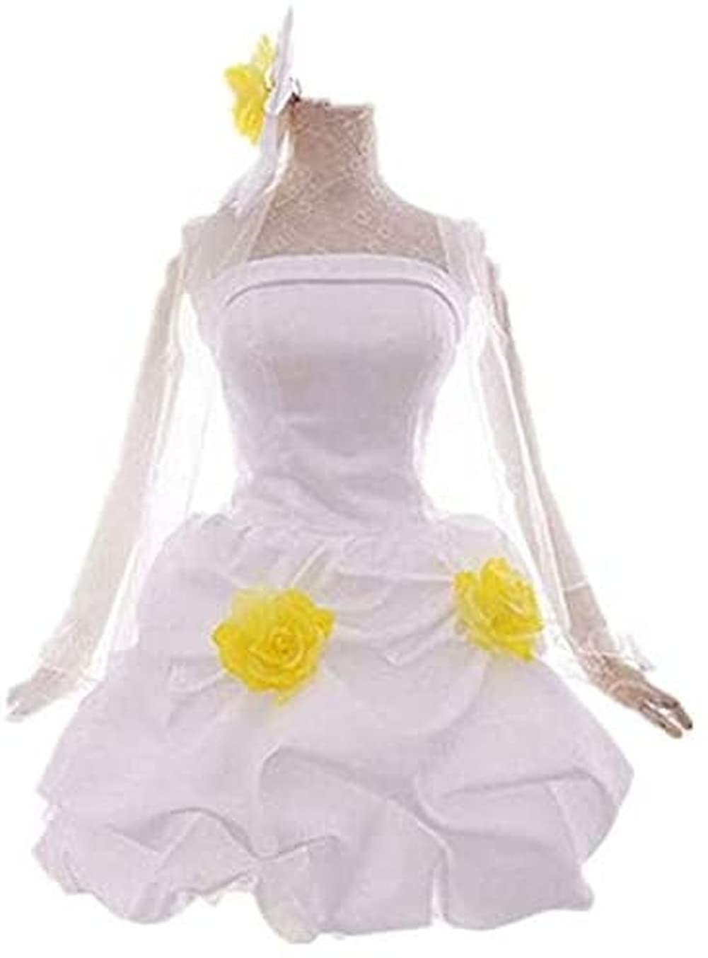 Love Live! Rin Hoshizora Awakening Bridesmaid Cosplay Costume - White Wedding Dress for Anime Conventions & Cosplay Events