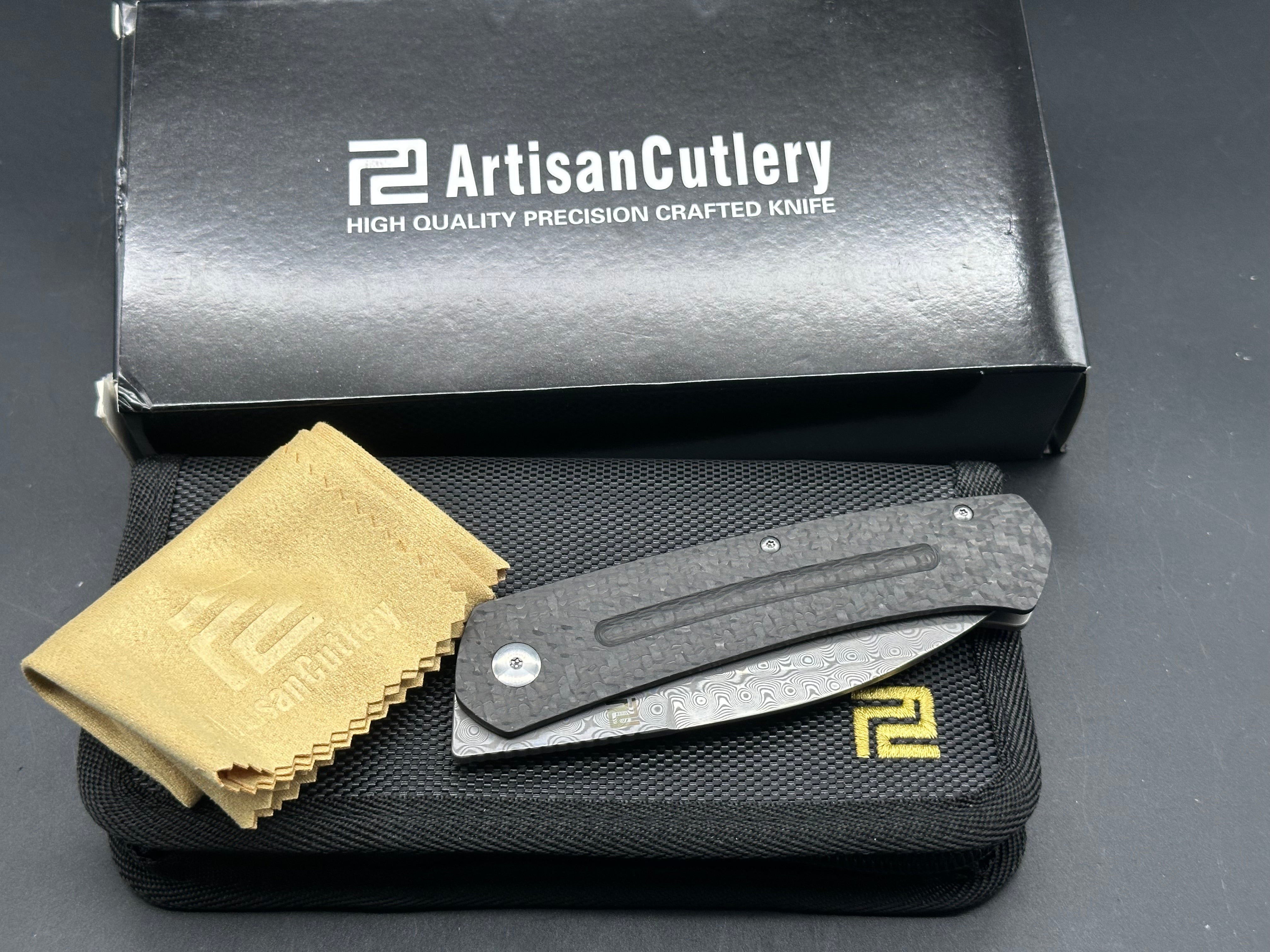 Artisan Cutlery Centauri Frame Lock Folding Knife - 3.5