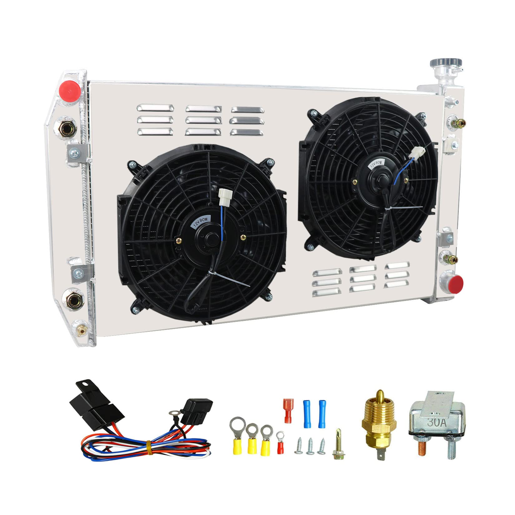 3 Row Core Aluminum Radiator with 12