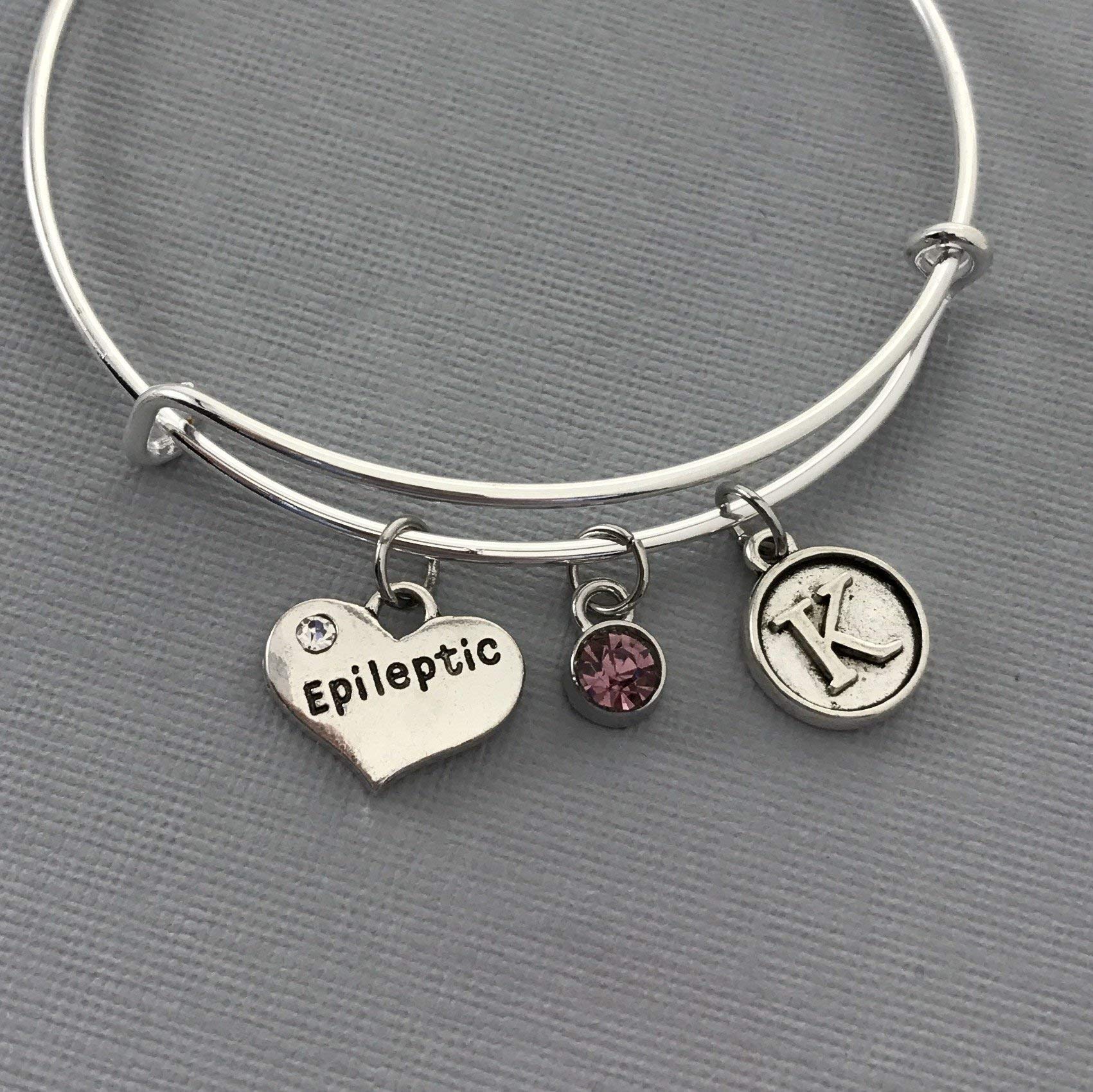 Epilepsy Awareness Medical Alert Bracelet - Personalized Engraved Jewelry for Women - Gift for Her - Ideal for Daily Wear & Emergency Situations