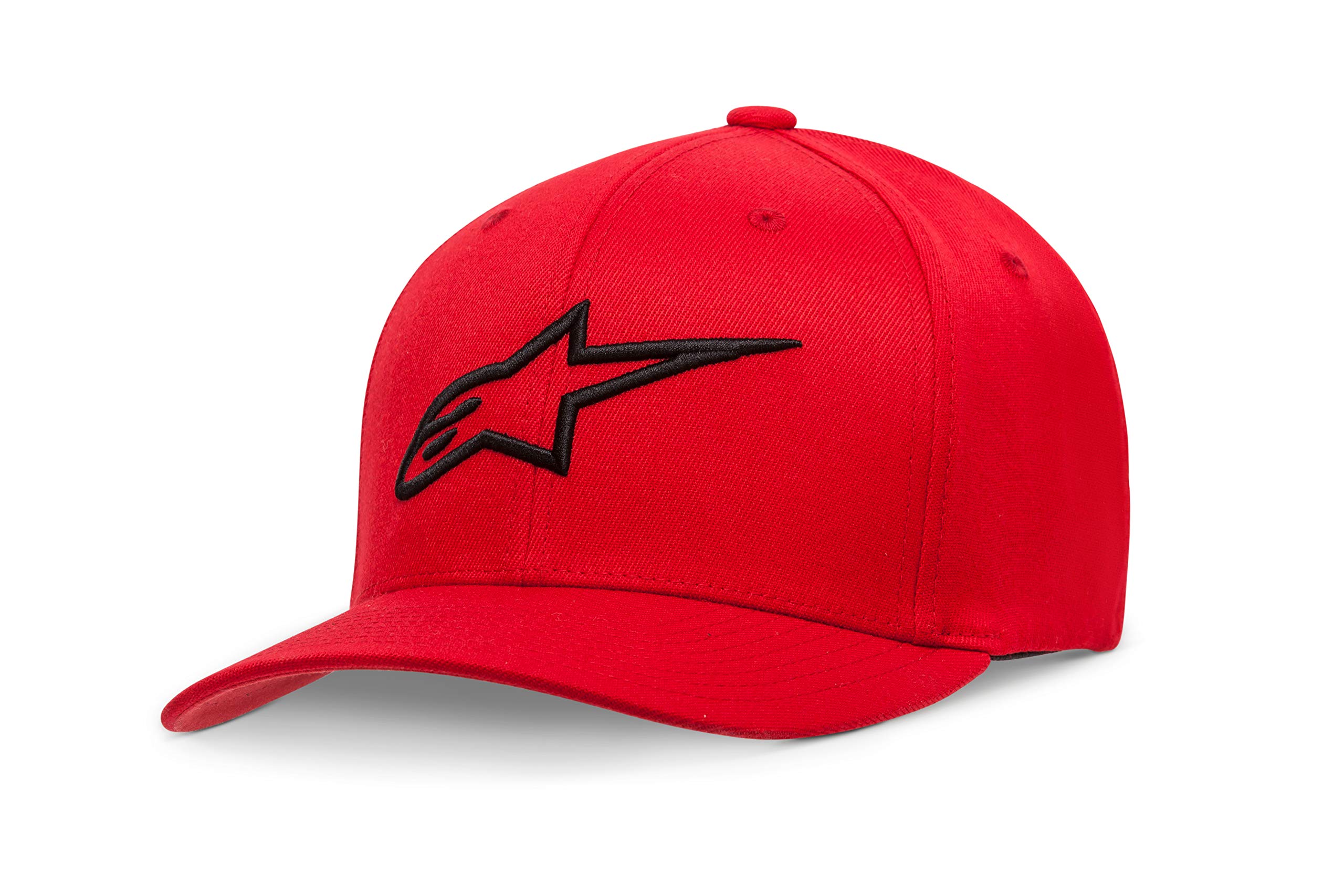 Alpinestars Standard Curve Hat - Red Baseball Cap for Men & Women - Comfortable Adjustable Fit for Motorcycle Riding, Outdoor Sports & Casual Wear