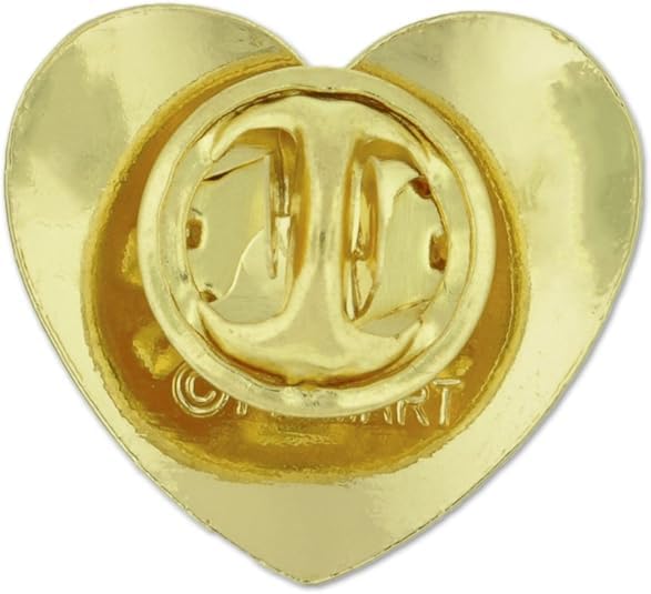 PinMart Enamel Lapel Pins - Heart Shaped Love Pins Bulk Pack (50pcs) - Valentine's Day Party Favors, Classroom Gifts & Card Decorations - Perfect for Valentine's Cards, Wedding Favors, Teacher Appreciation Gifts
