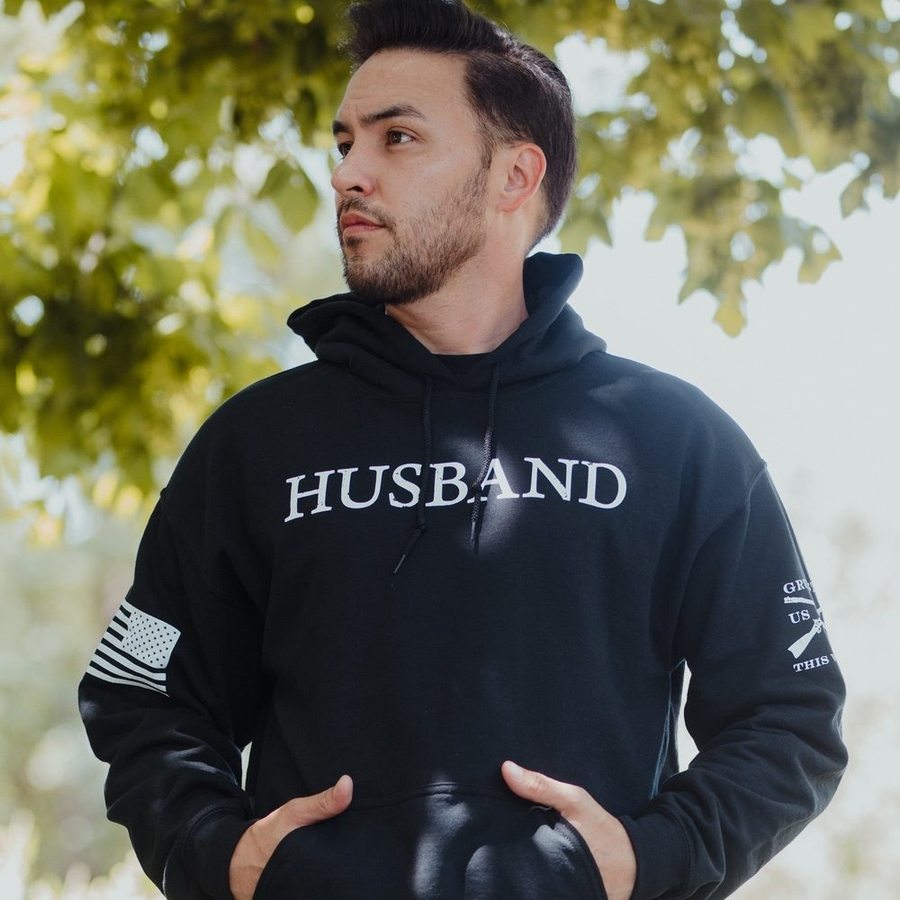 Husband Defined Hoodie - Black - Comfortable & Stylish Pullover for Men - Perfect for Casual Wear, Gifts & Couples Outfits