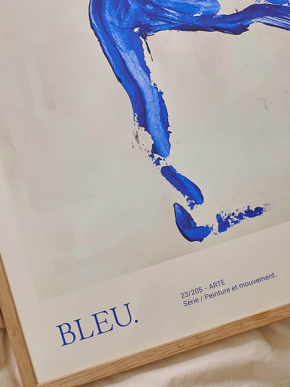 THE POSTER CLUB Lucrecia Rey Caro Blue Art Print Poster - Premium Wall Decor for Living Room, Bedroom & Office - Available in 2 Sizes (12x18 & 24x36 Inches)