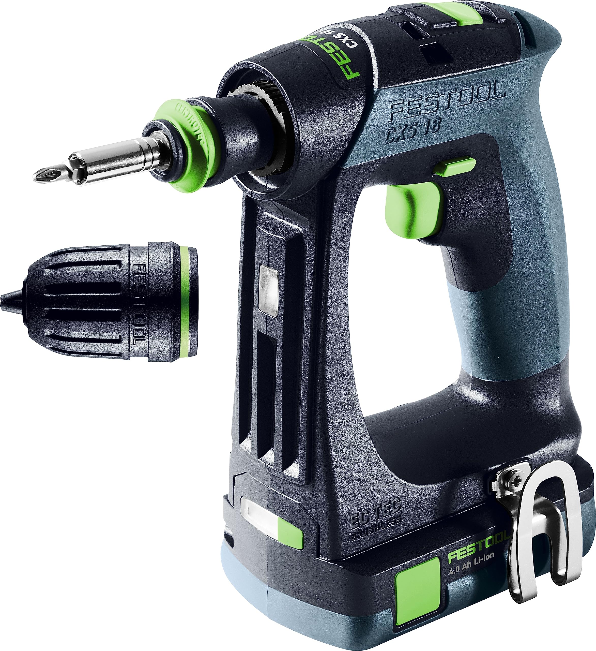 Festool CXS 18V Cordless Drill - Compact Lithium-Ion Power Tool for Woodworking & DIY Projects | Lightweight Electric Screwdriver for Home Improvement & Professional Use