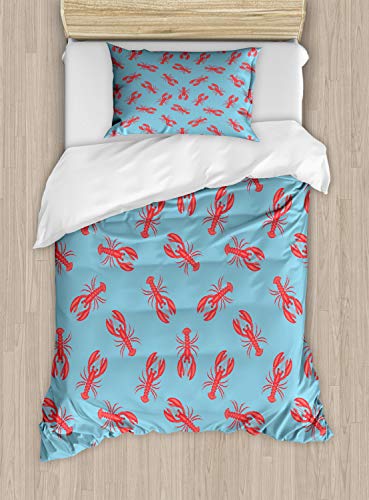 Dark Coral and Blue