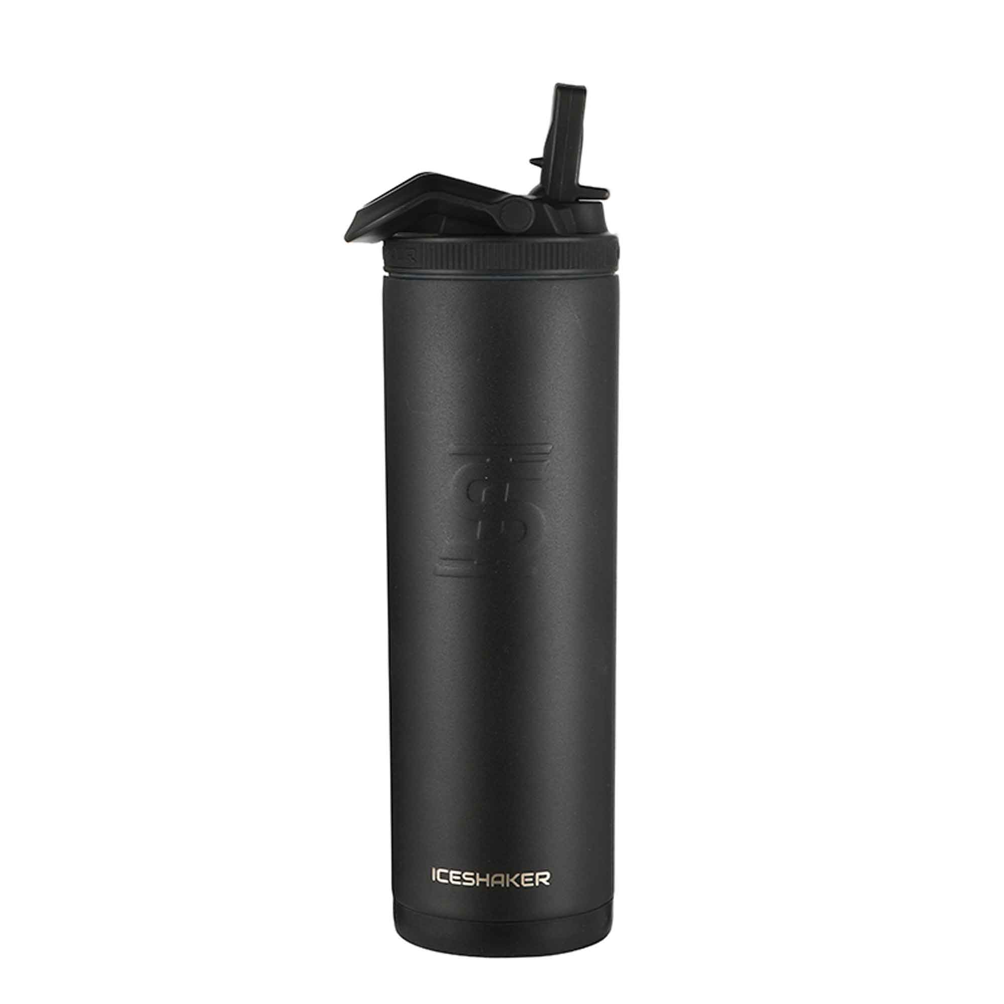 20oz Insulated Sports Water Bottle - BPA Free, Leak Proof, Durable Stainless Steel for Gym, Hiking & Outdoor Activities - Black