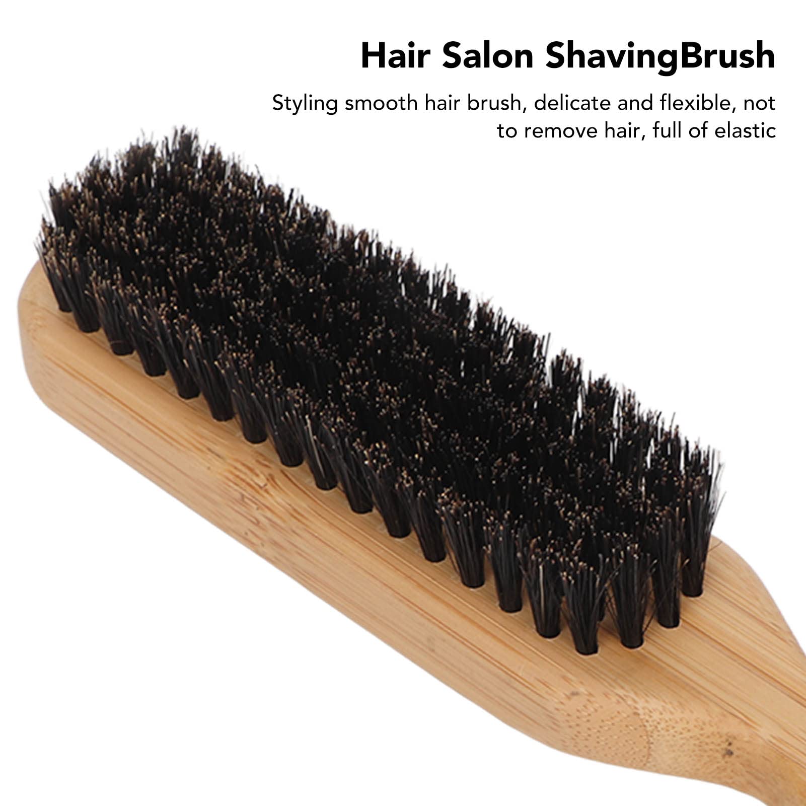 Premium Wooden Handle Beard Brush for Men - Soft Bristles Shaving & Styling Tool - Perfect for Home Hair Salon, Beard Grooming & Broken Hair Removal - Ideal for Daily Grooming Routine & Professional Barbershop Use