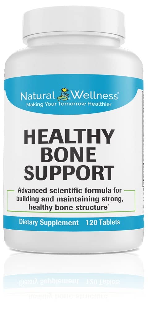 Natural Bone Health Supplement for Adults - 120 Vegan Tablets with Calcium, Vitamin D & Magnesium | Supports Joint & Bone Strength for Active Lifestyles & Aging Wellness