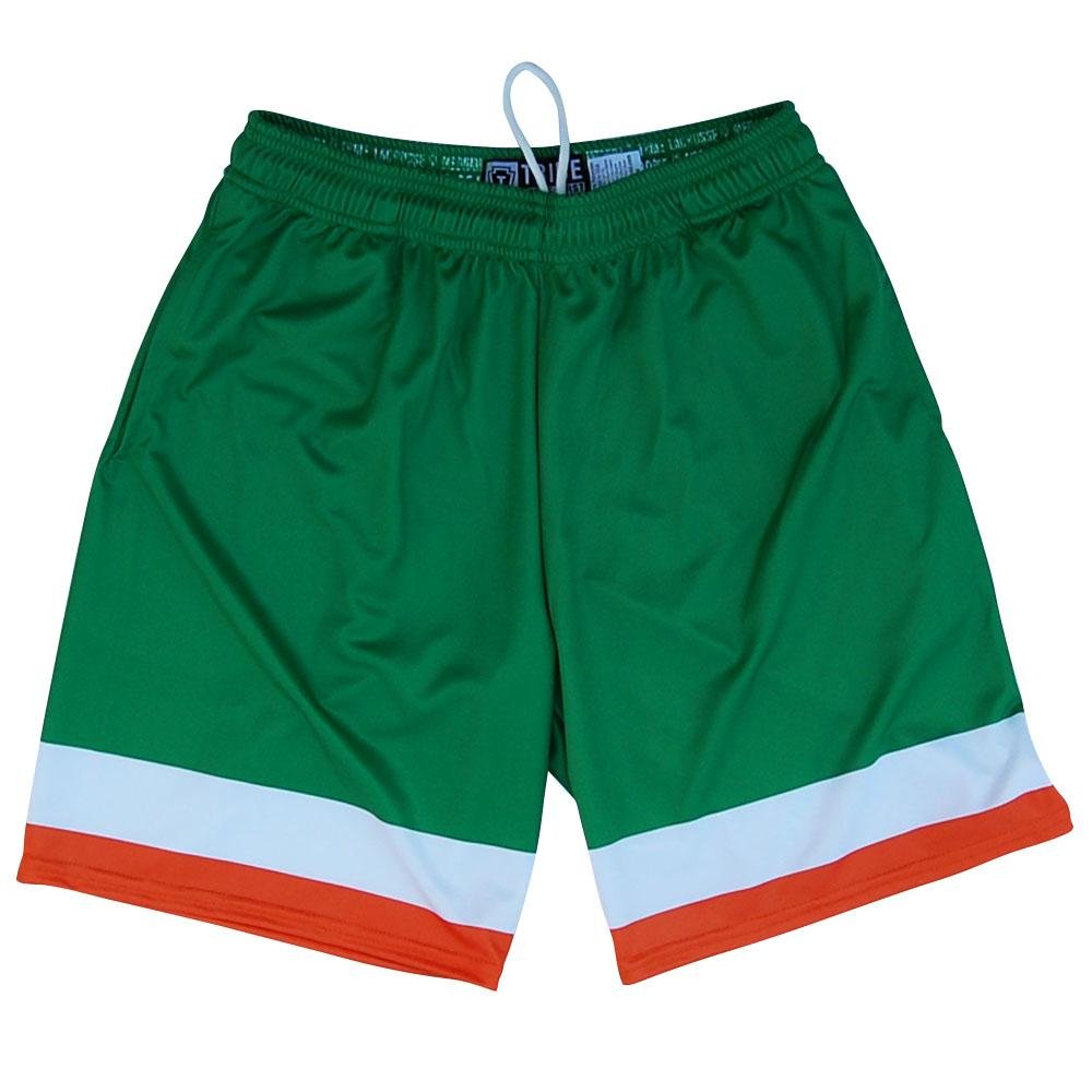 Ireland Flag Lacrosse Shorts - Comfortable & Durable Athletic Shorts for Men & Women - Perfect for Lacrosse, Soccer, Running & Casual Wear