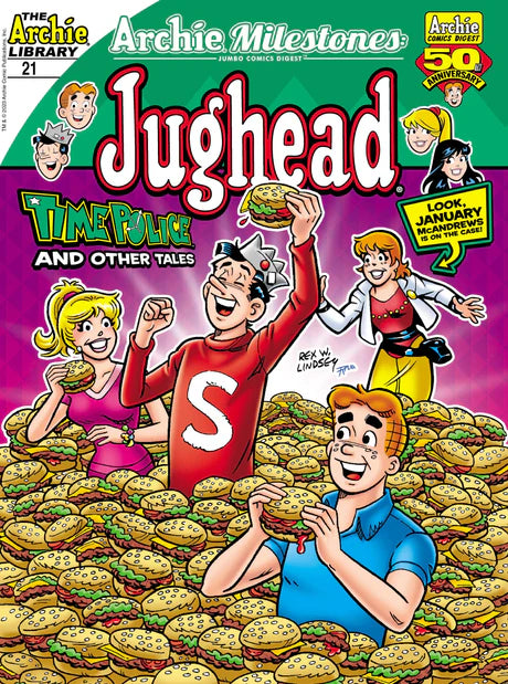 Archie Milestones Jumbo Comics Digest #21 - Jughead Time Police & Stories | New Release | Collectible Comic Book for Fans & Gift Idea