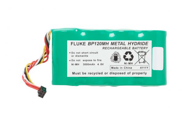 Fluke BP120MH Rechargeable Battery Pack for 43, 43B & 123 Multimeters - Long-Lasting Power Supply for Industrial and Electrical Testing (Model 2544081) - Perfect for Field Technicians and Electricians