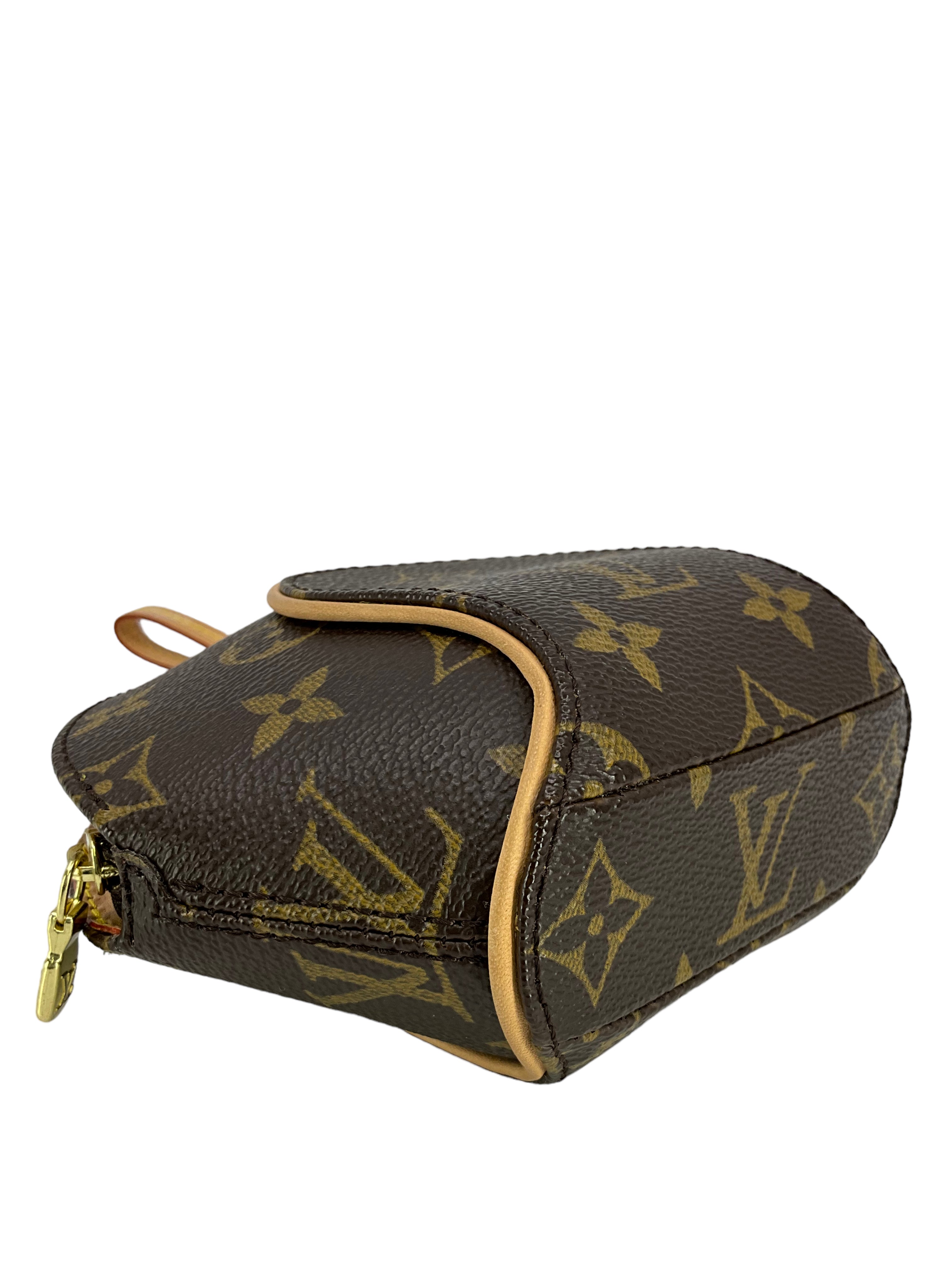 Louis Vuitton Monogram Canvas Mini Ellipse Wristlet Clutch Bag for Women | Luxury Designer Crossbody Purse for Evening Parties & Date Nights